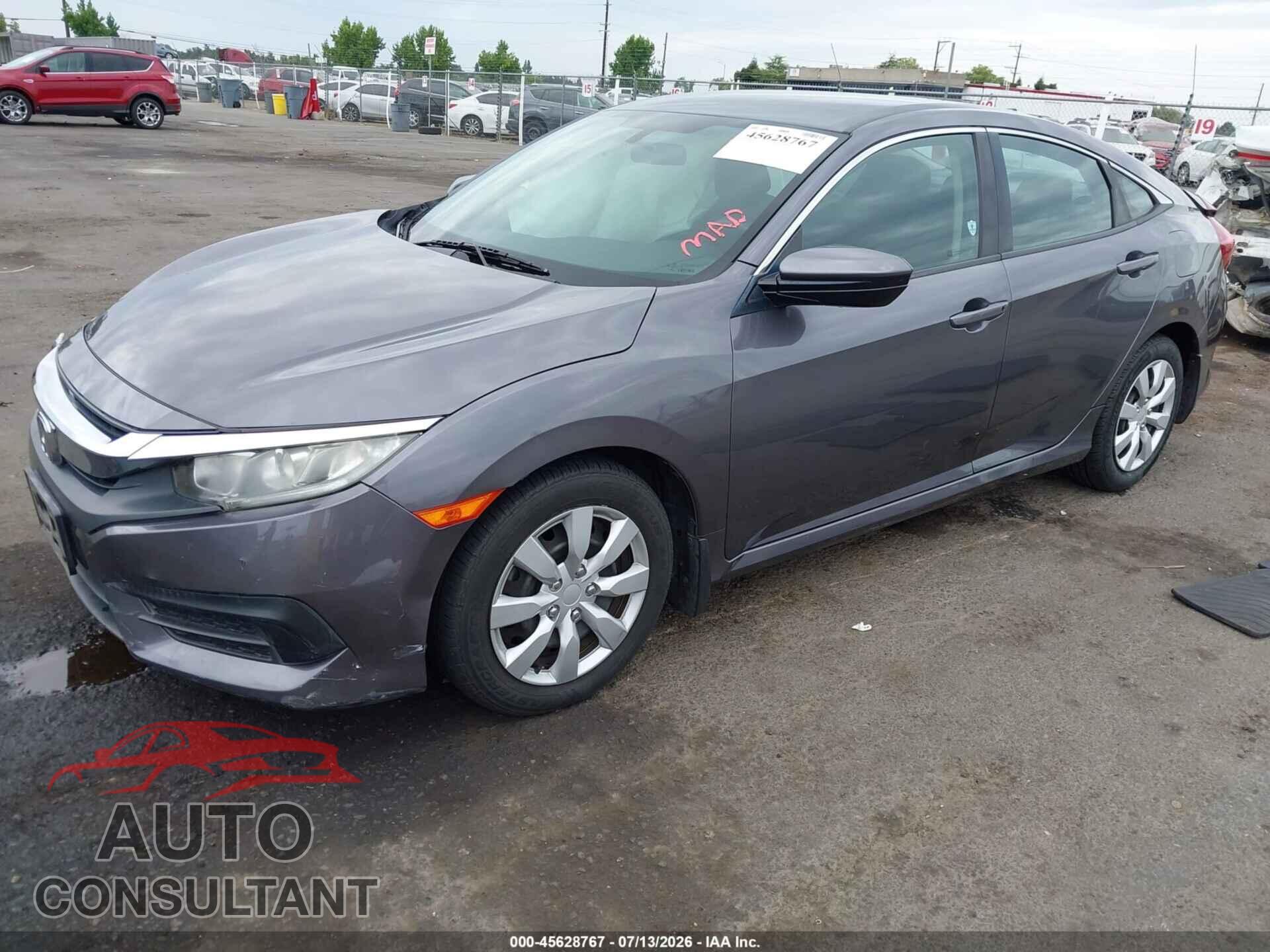 HONDA CIVIC 2017 - 2HGFC2F57HH564334