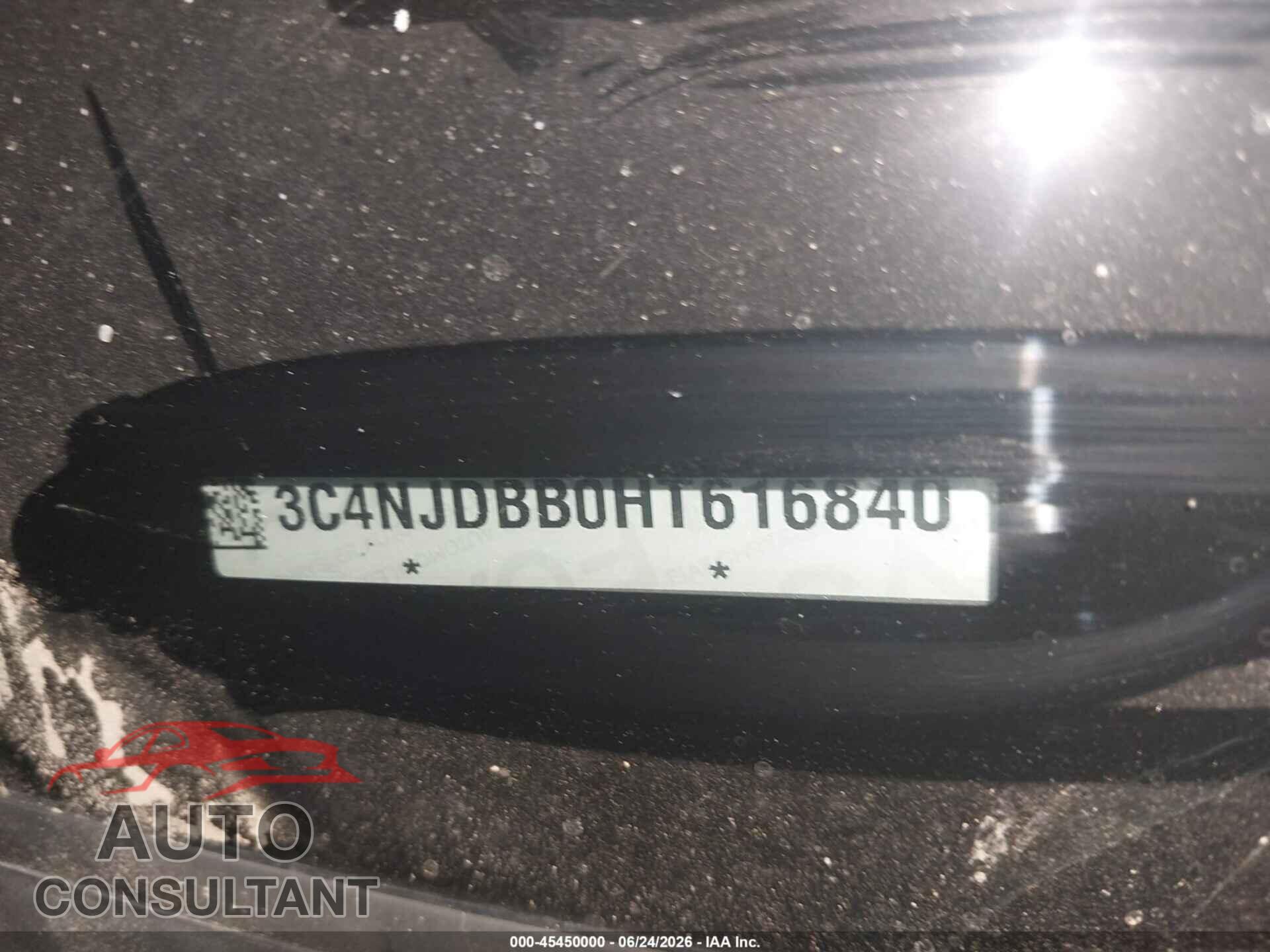 JEEP COMPASS 2017 - 3C4NJDBB0HT616840