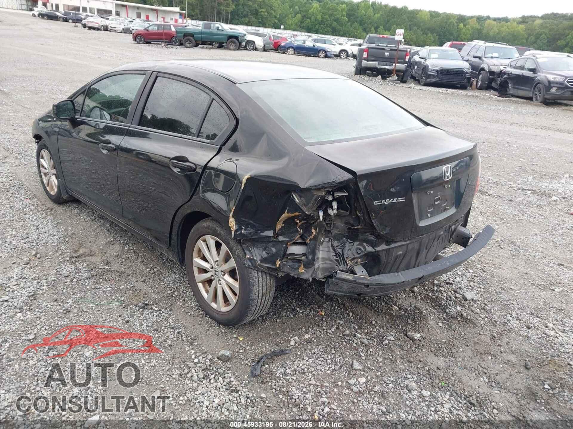 HONDA CIVIC 2012 - 19XFB2F98CE337680
