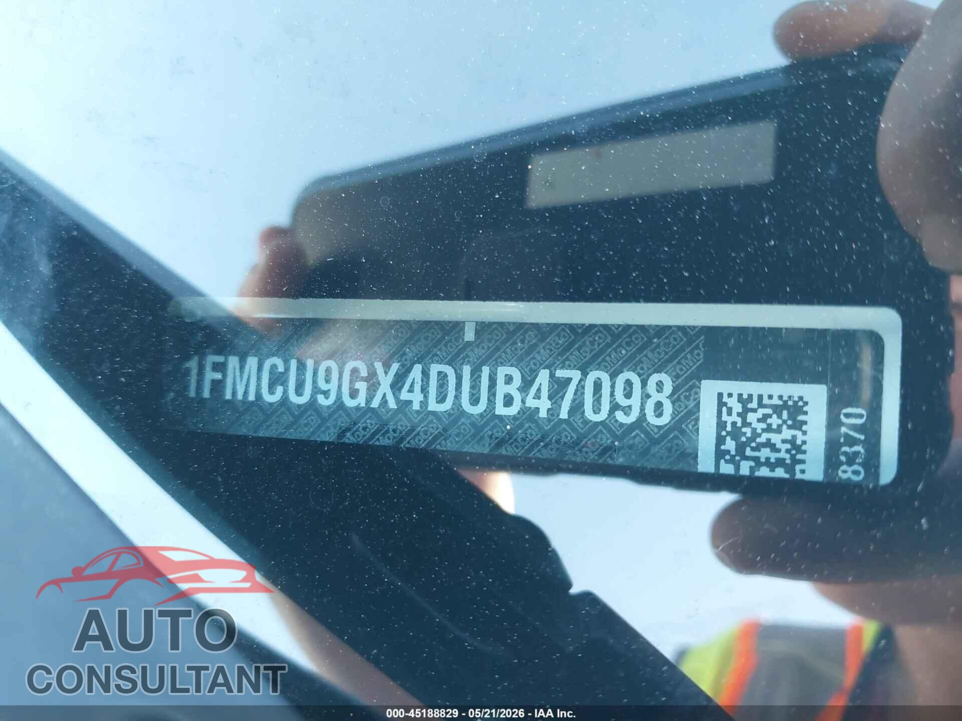 FORD ESCAPE 2013 - 1FMCU9GX4DUB47098