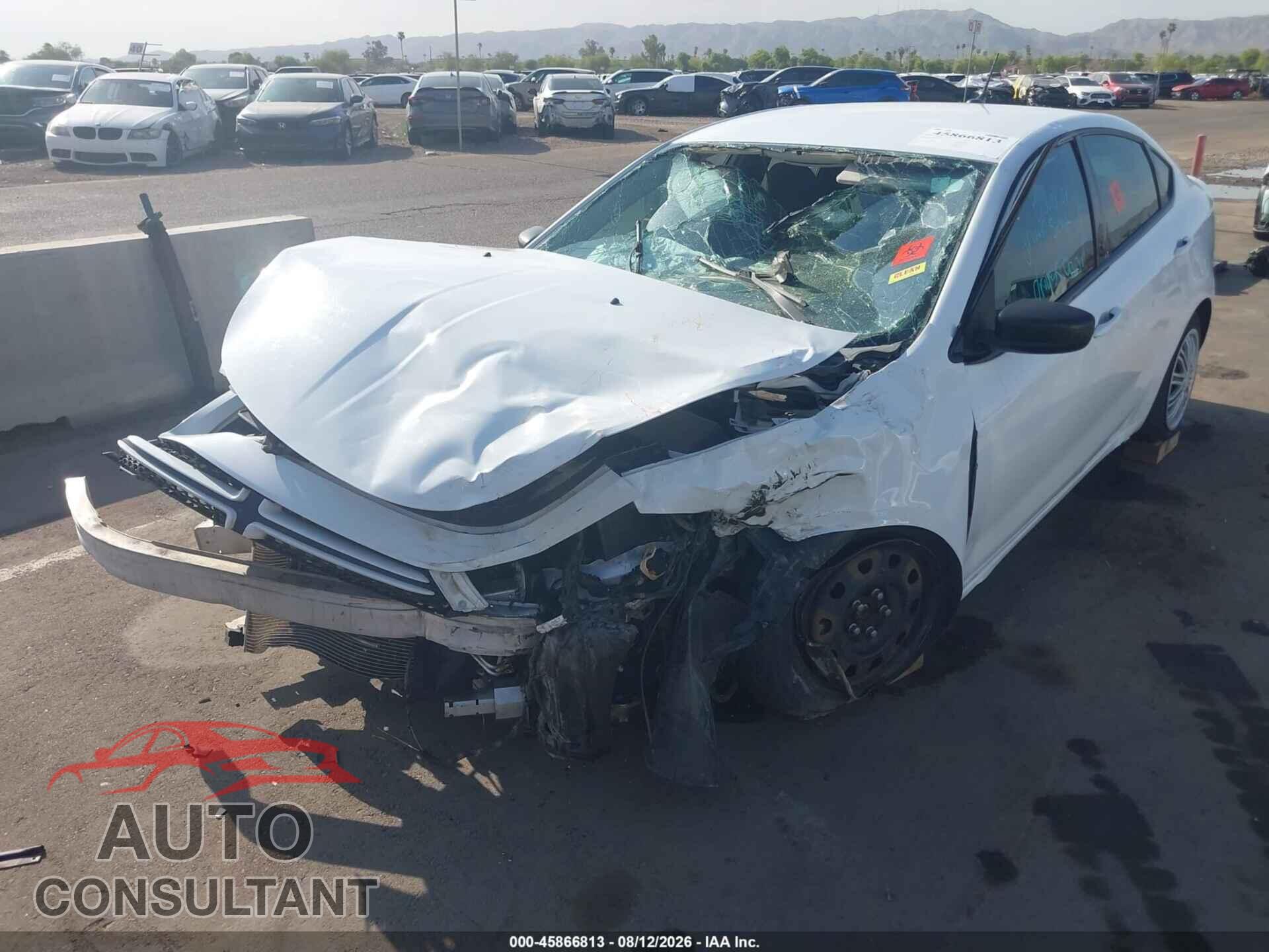 DODGE DART 2016 - 1C3CDFAA8GD517291