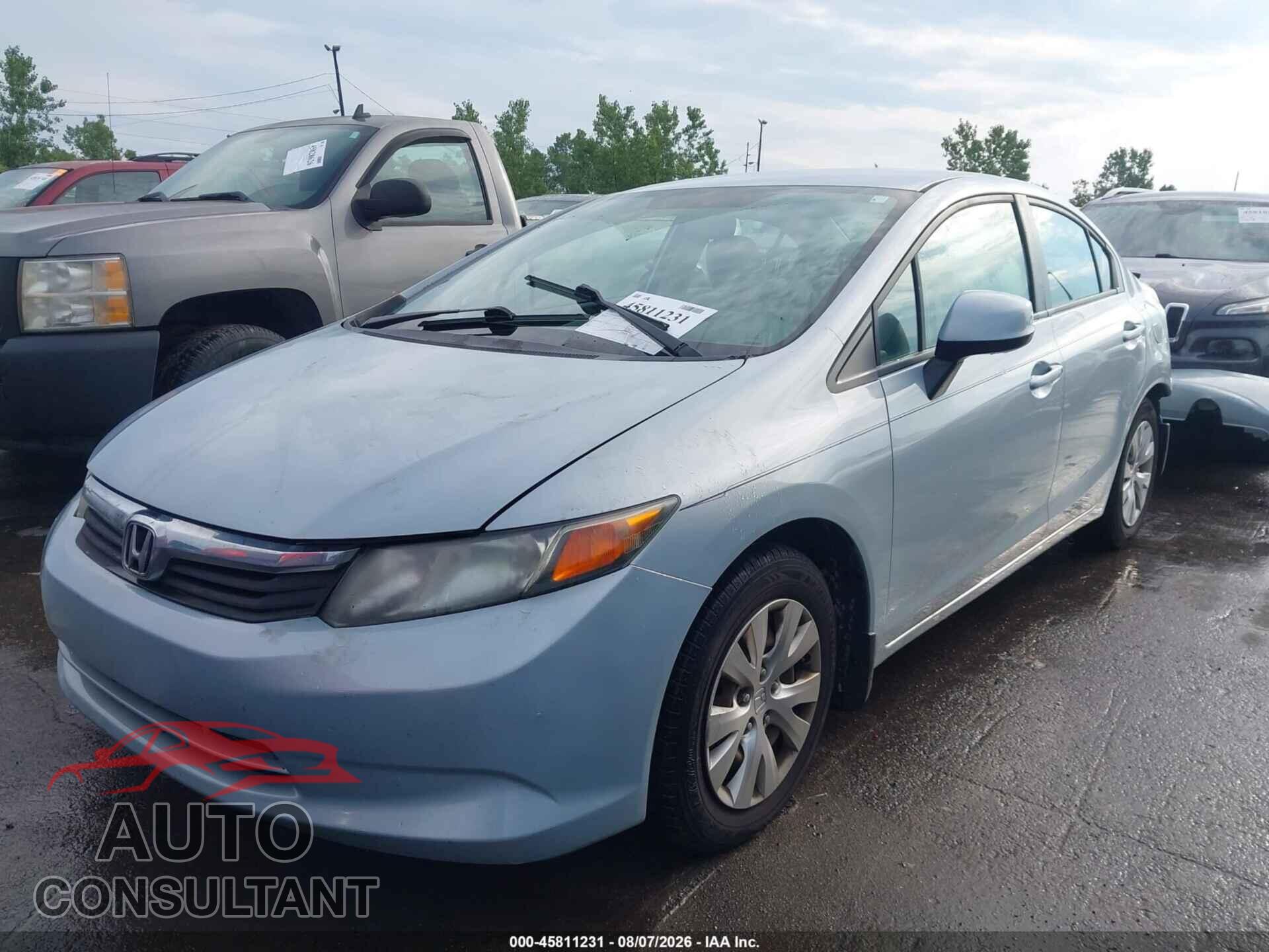 HONDA CIVIC 2012 - 19XFB2F59CE007429