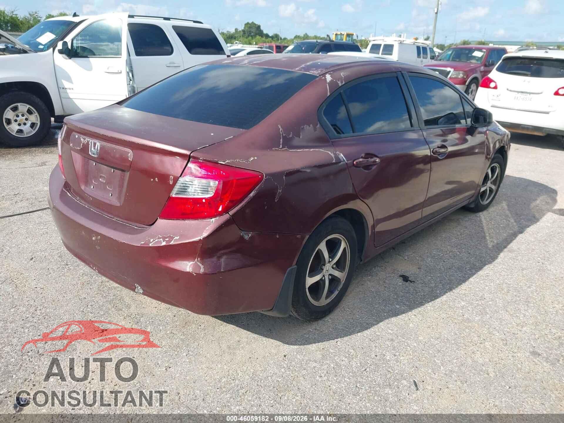 HONDA CIVIC 2012 - 2HGFB2F52CH544973