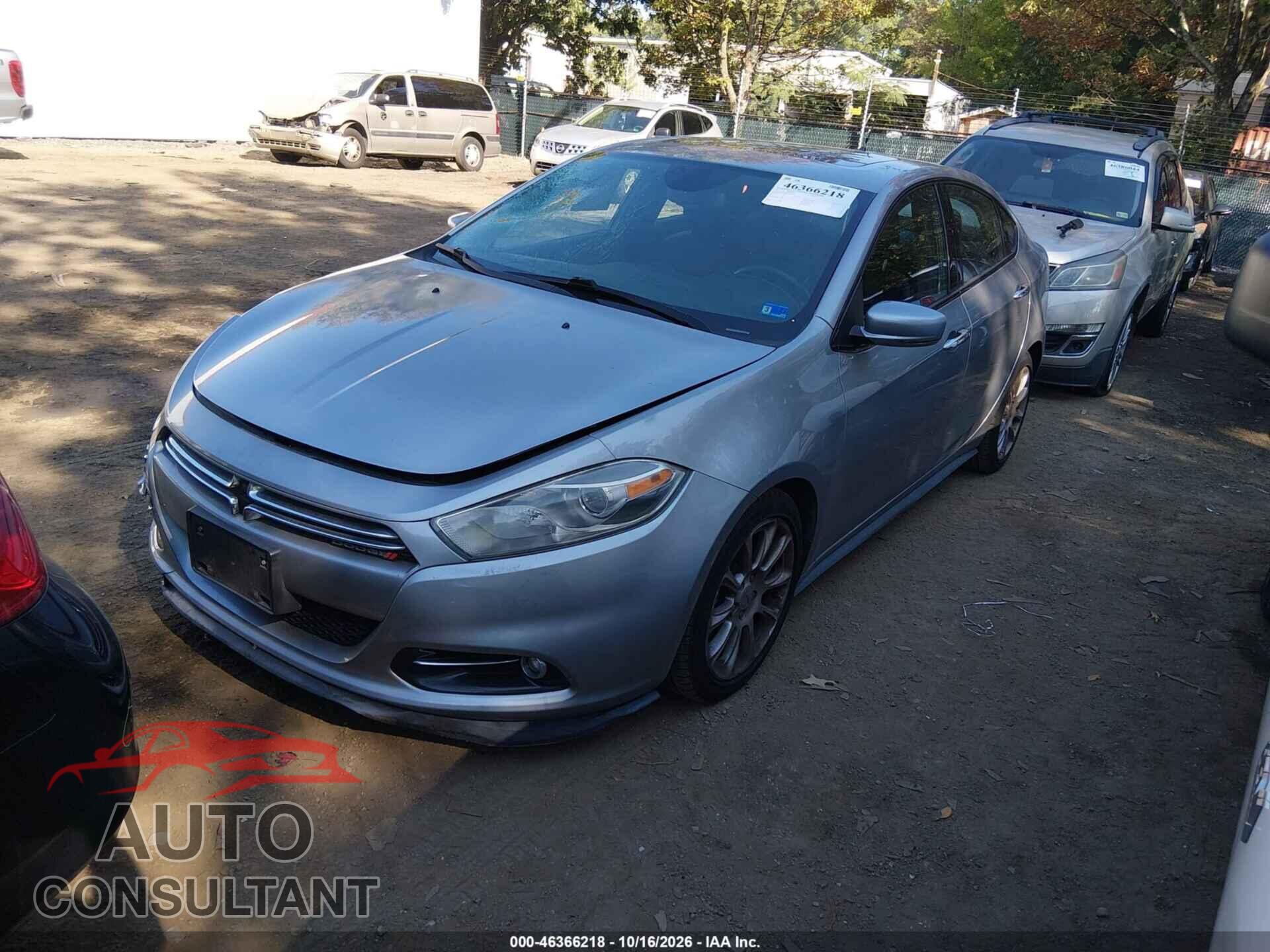 DODGE DART 2015 - 1C3CDFCB6FD302867