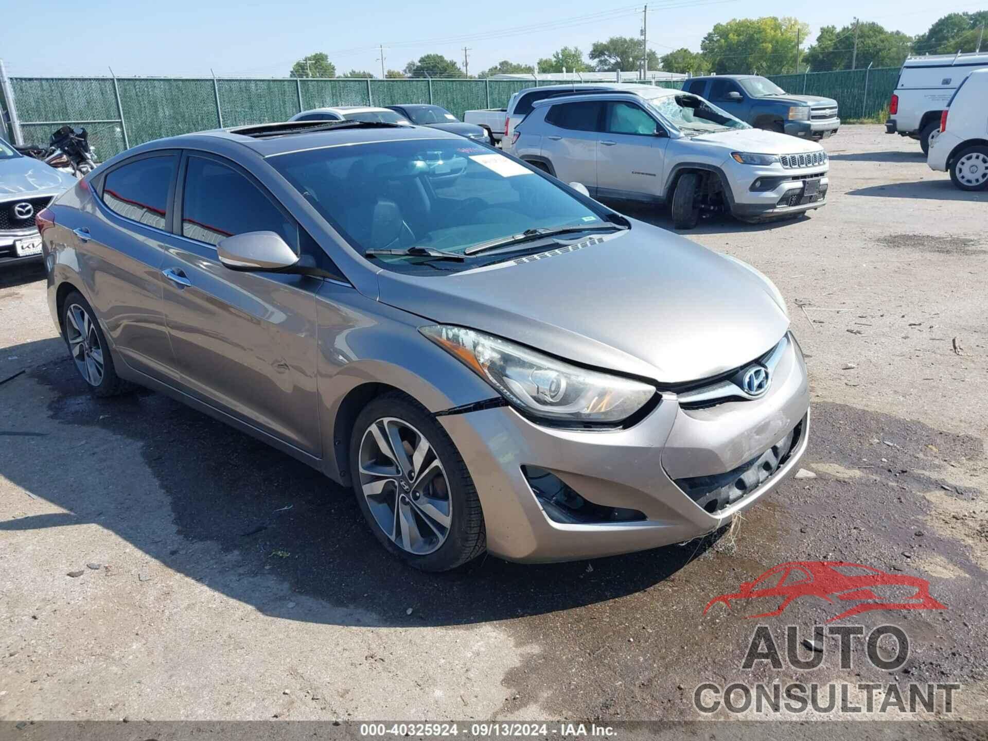 HYUNDAI ELANTRA 2014 - 5NPDH4AE4EH506971