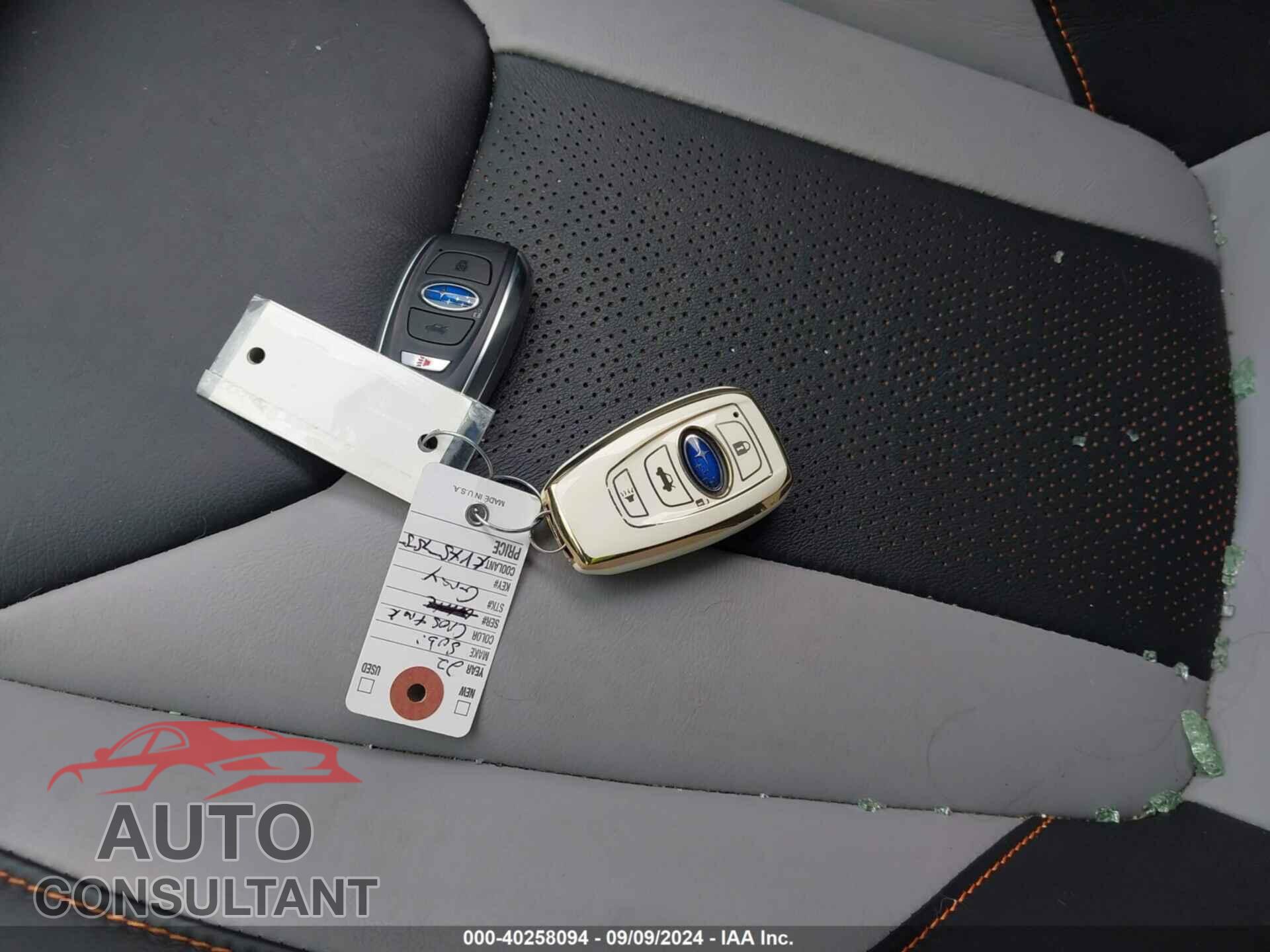 SUBARU CROSSTREK 2022 - JF2GTHMC2NH257342