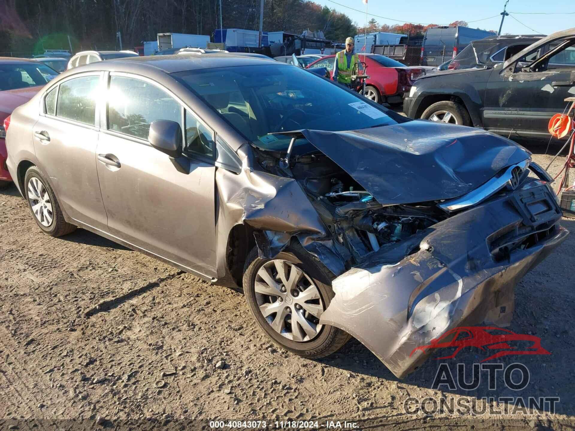 HONDA CIVIC 2012 - 2HGFB2F54CH592247