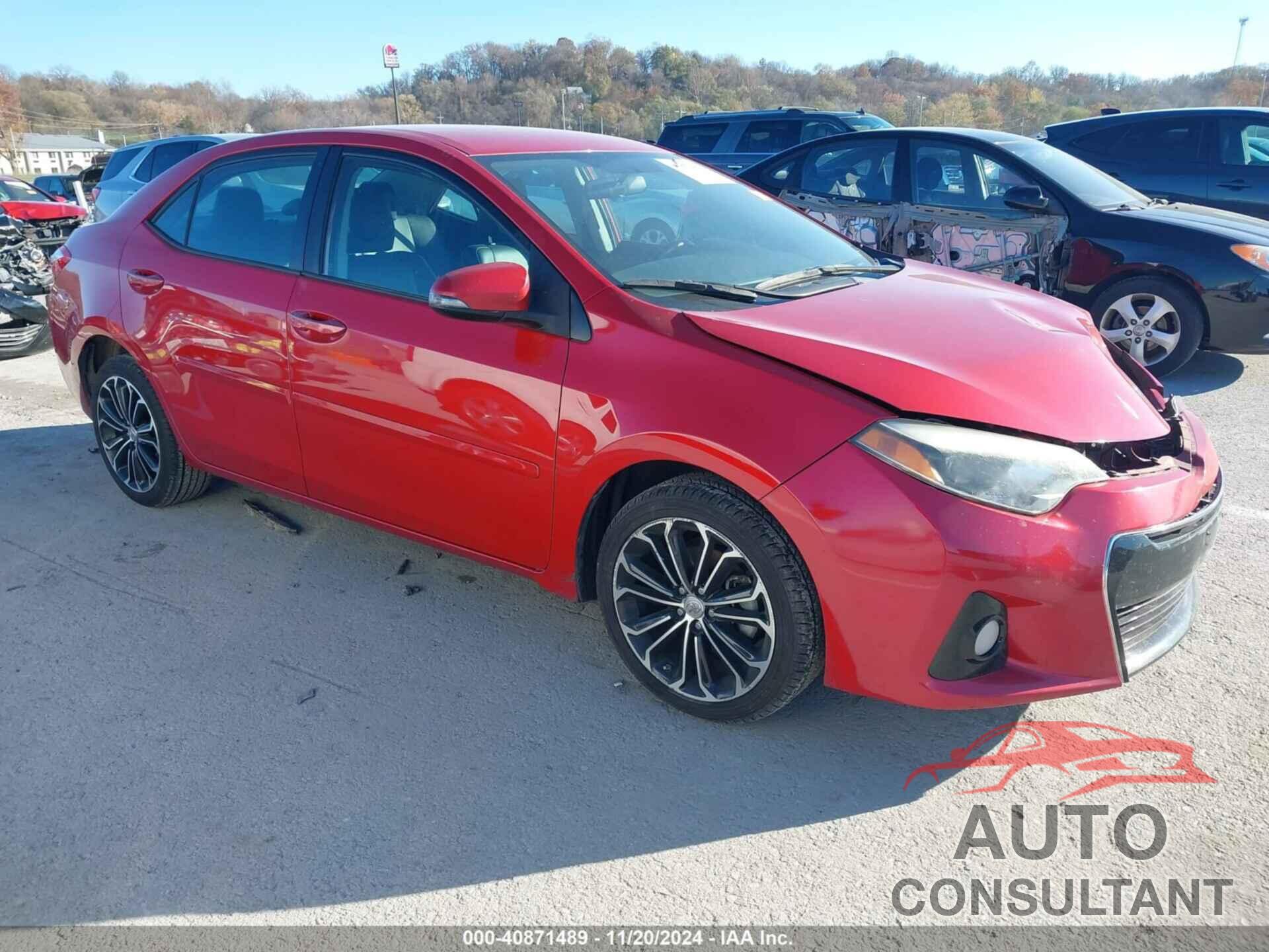 TOYOTA COROLLA 2016 - 2T1BURHE3GC512112