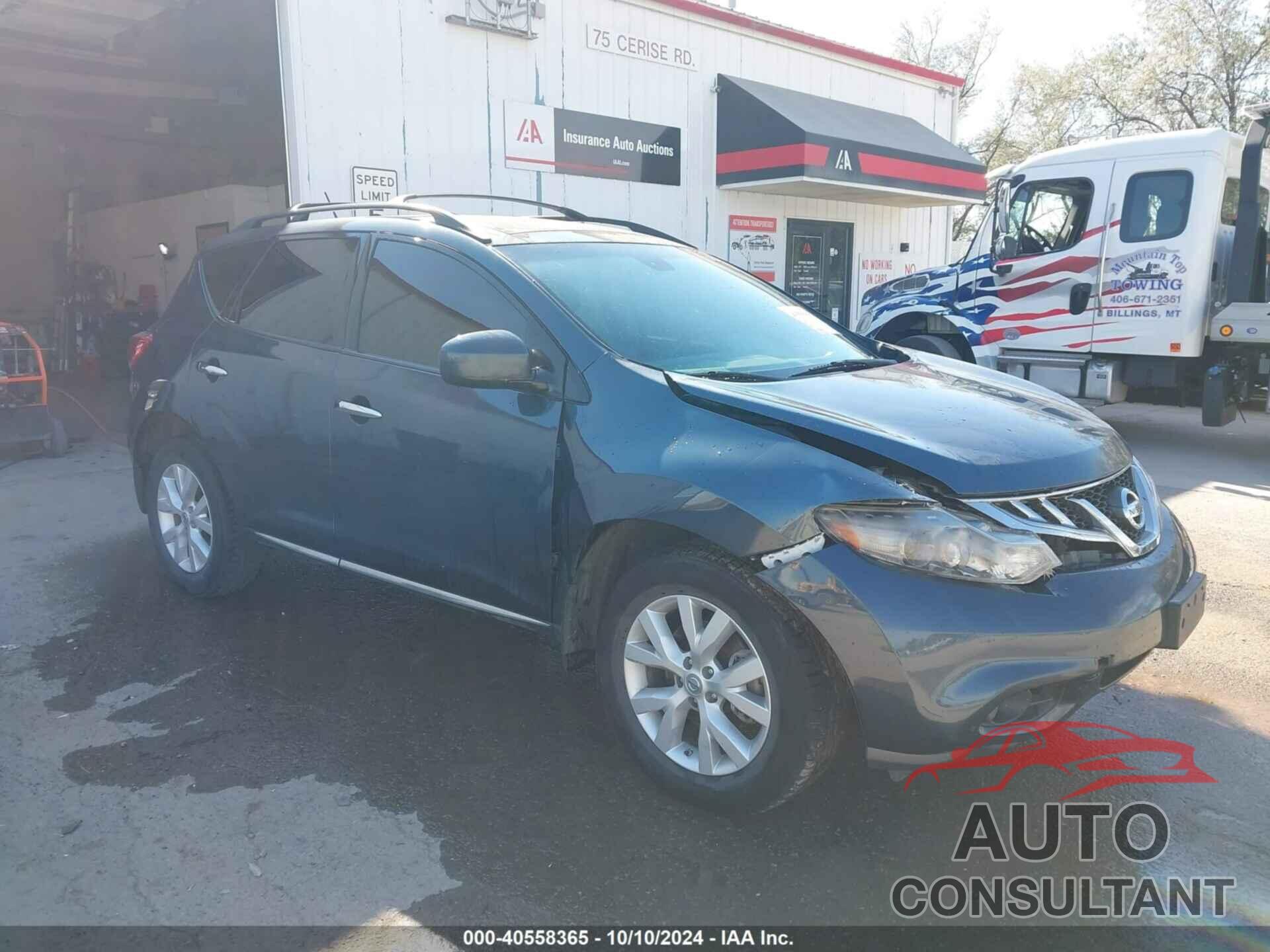 NISSAN MURANO 2012 - JN8AZ1MWXCW210965