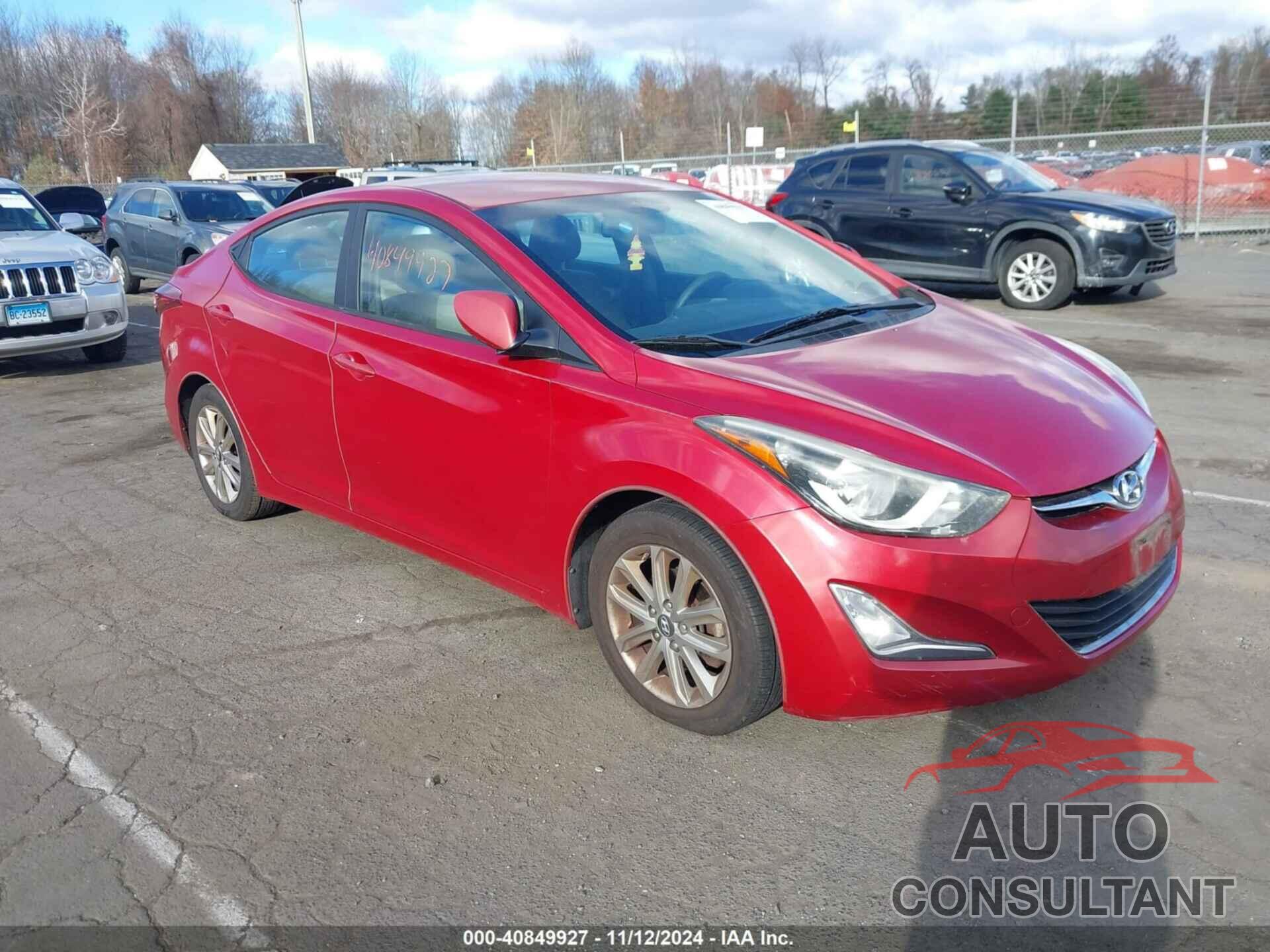 HYUNDAI ELANTRA 2016 - KMHDH4AE3GU517884