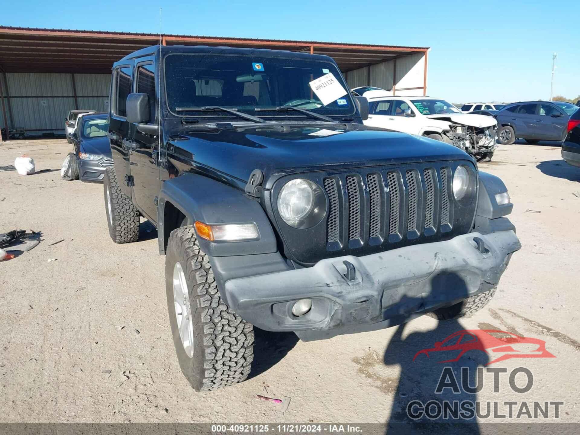 JEEP WRANGLER UNLIMITED 2019 - 1C4HJXDG6KW556796
