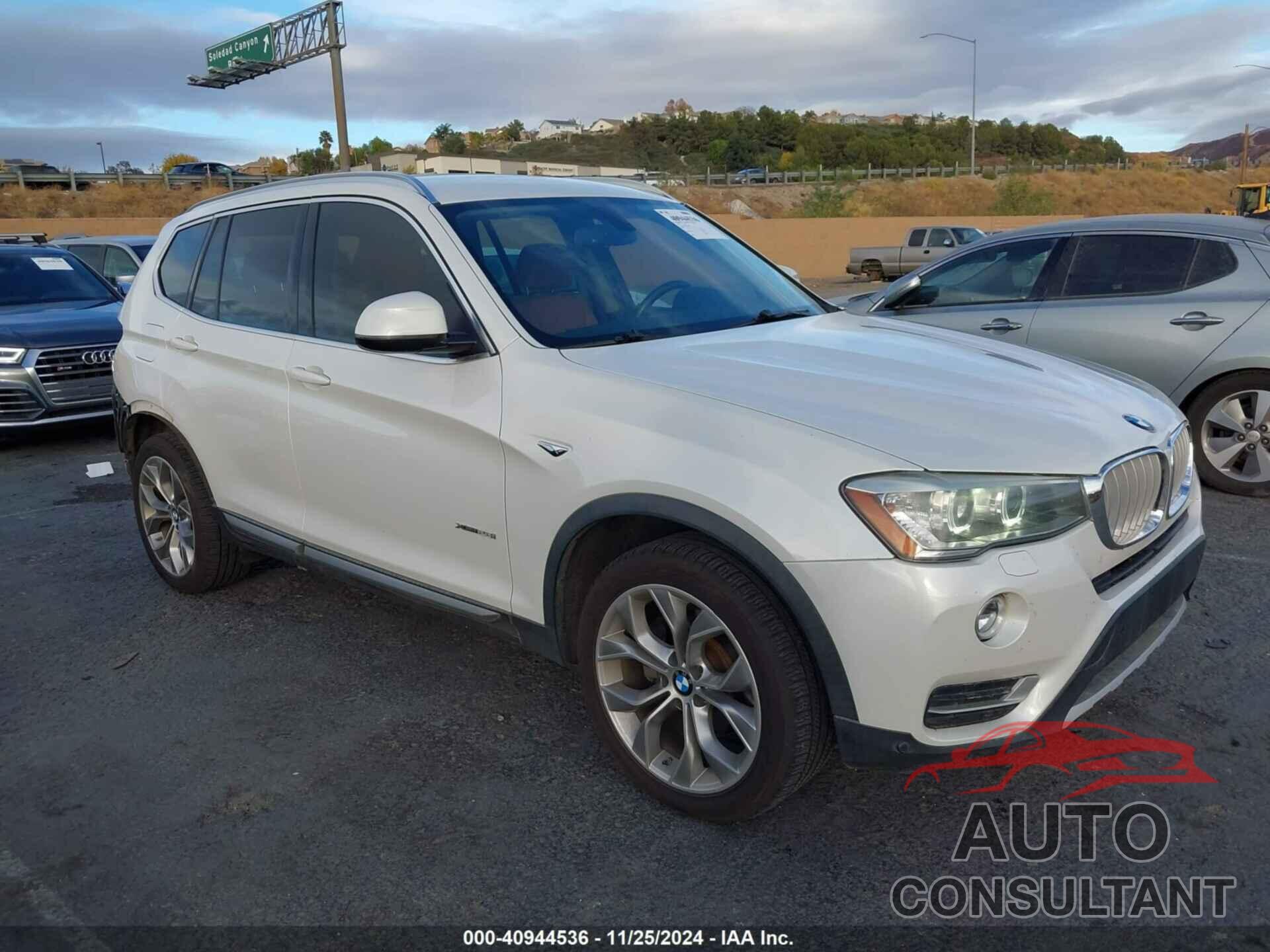 BMW X3 2016 - 5UXWX9C58G0D70285