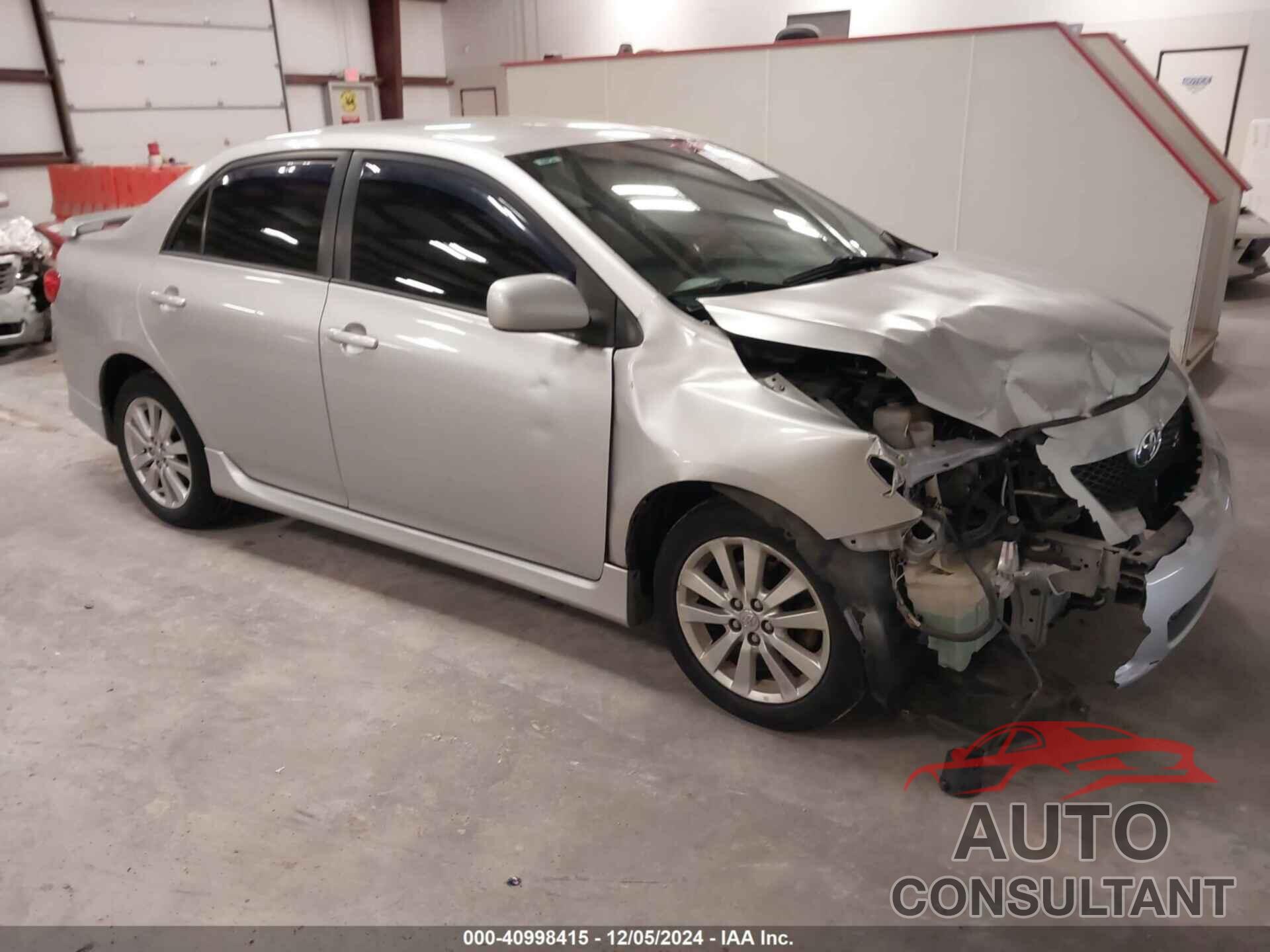 TOYOTA COROLLA 2009 - 2T1BU40E99C174233