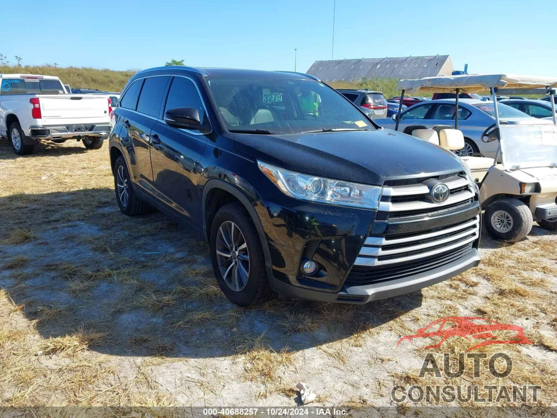 TOYOTA HIGHLANDER 2018 - 5TDKZRFH1JS541721