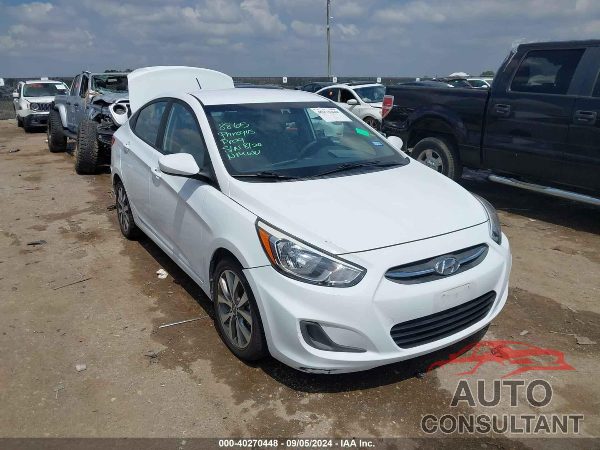 HYUNDAI ACCENT 2017 - KMHCT4AE7HU280845