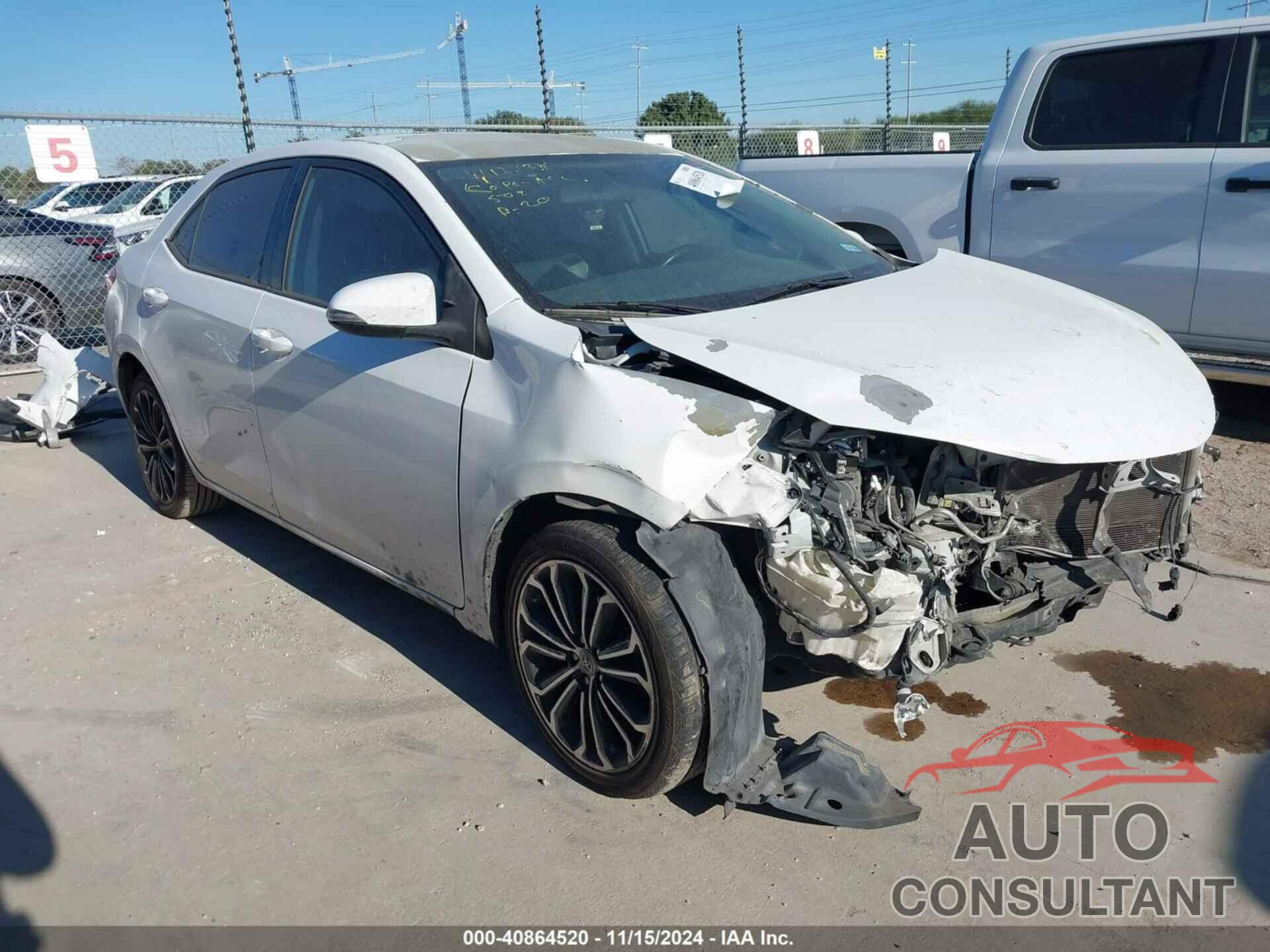 TOYOTA COROLLA 2015 - 5YFBURHE0FP269793