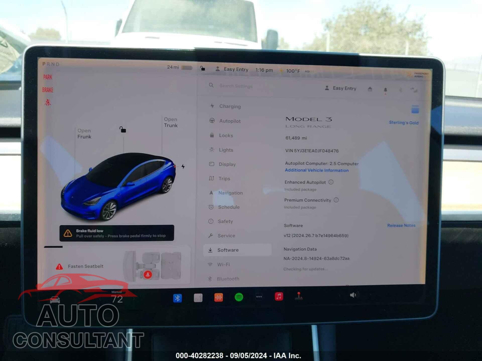 TESLA MODEL 3 2018 - 5YJ3E1EA0JF048476