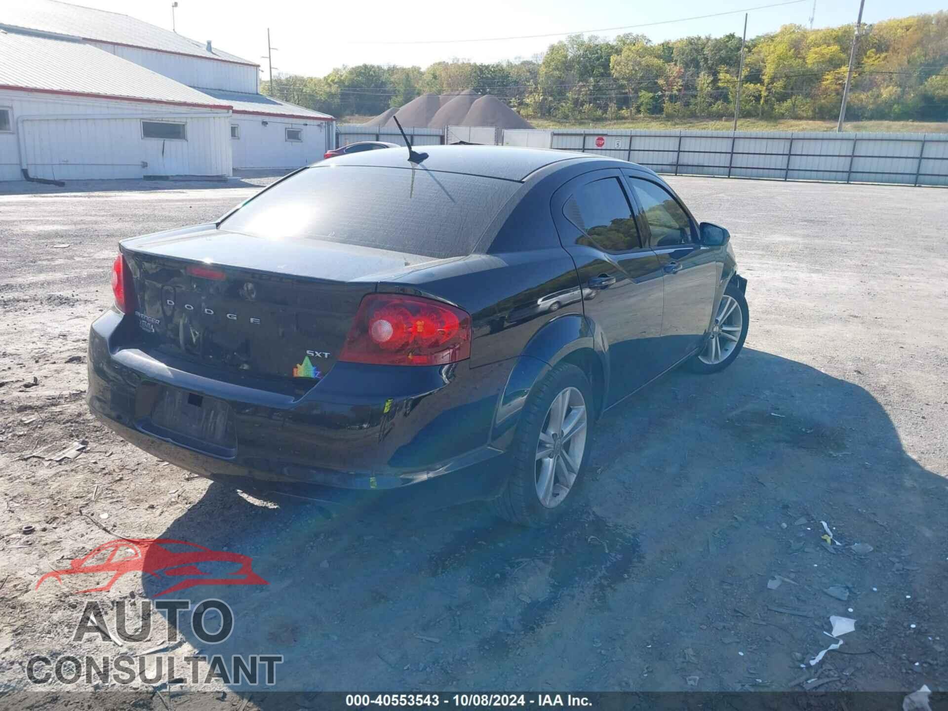 DODGE AVENGER 2013 - 1C3CDZCB8DN719108