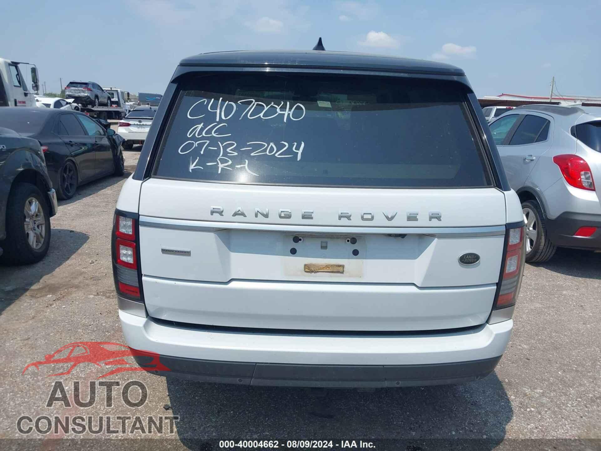 LAND ROVER RANGE ROVER 2017 - SALGS2FE8HA324433