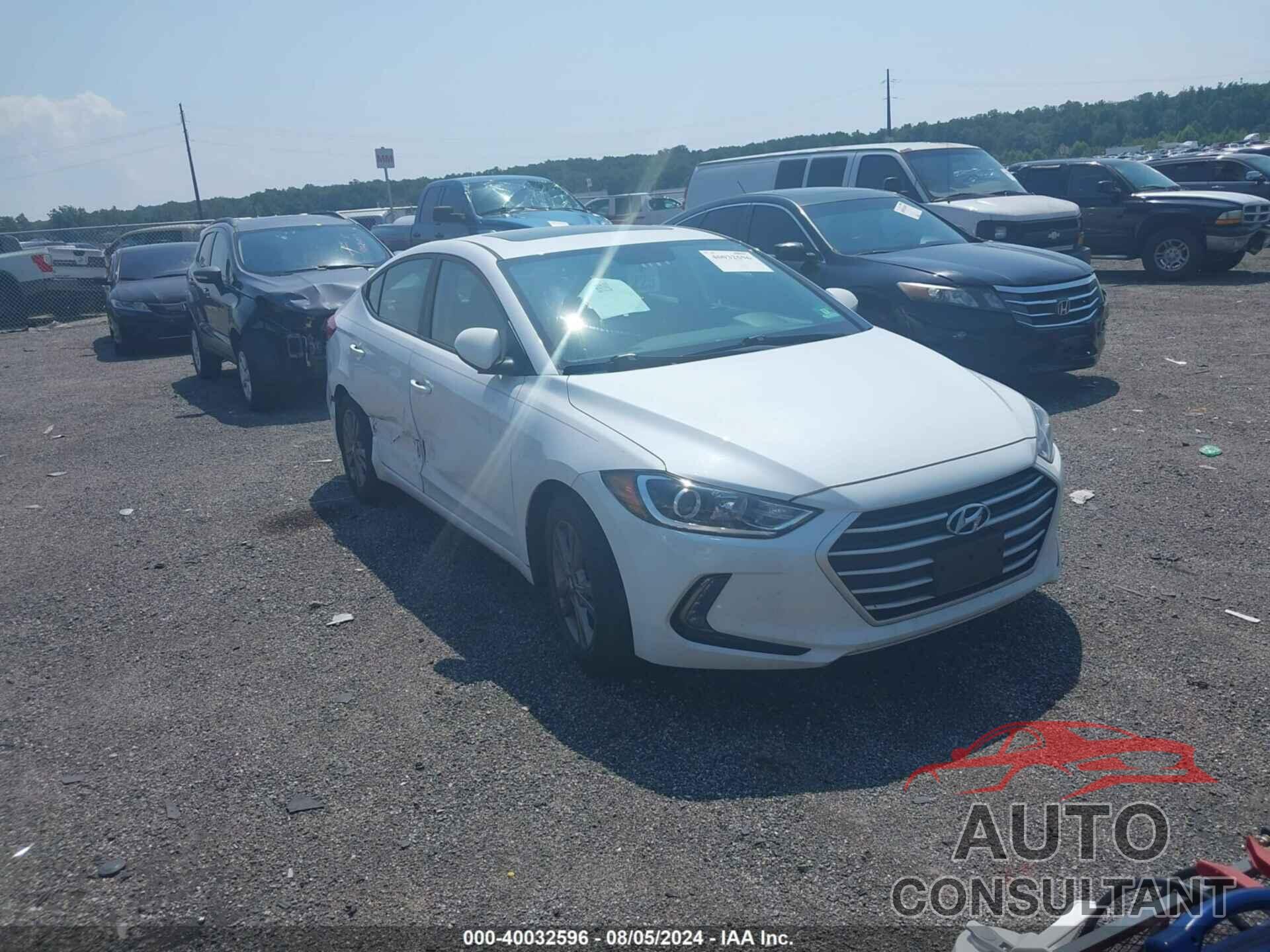 HYUNDAI ELANTRA 2018 - 5NPD84LF2JH385423