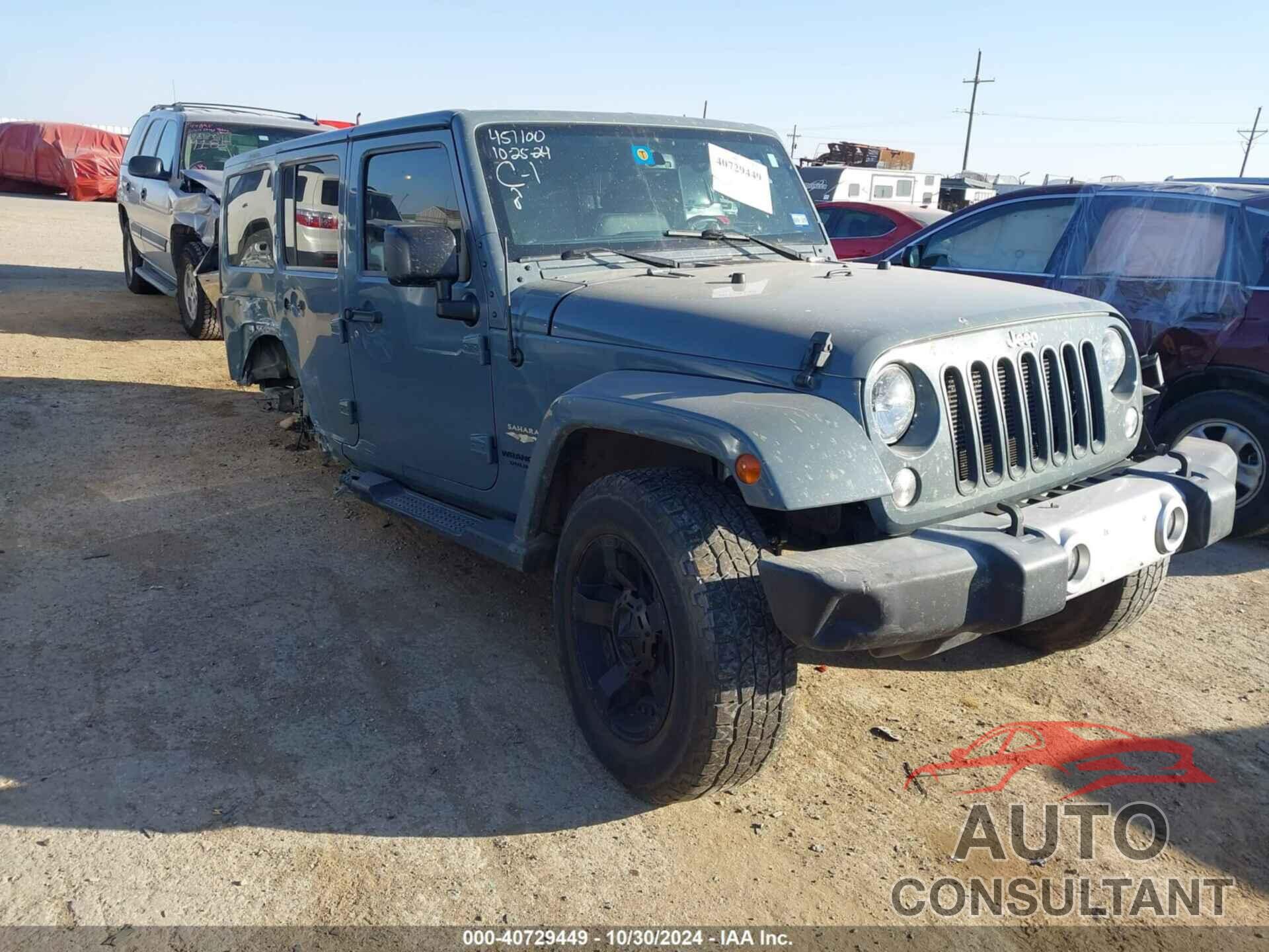 JEEP WRANGLER UNLIMITED 2015 - 1C4BJWEGXFL717883