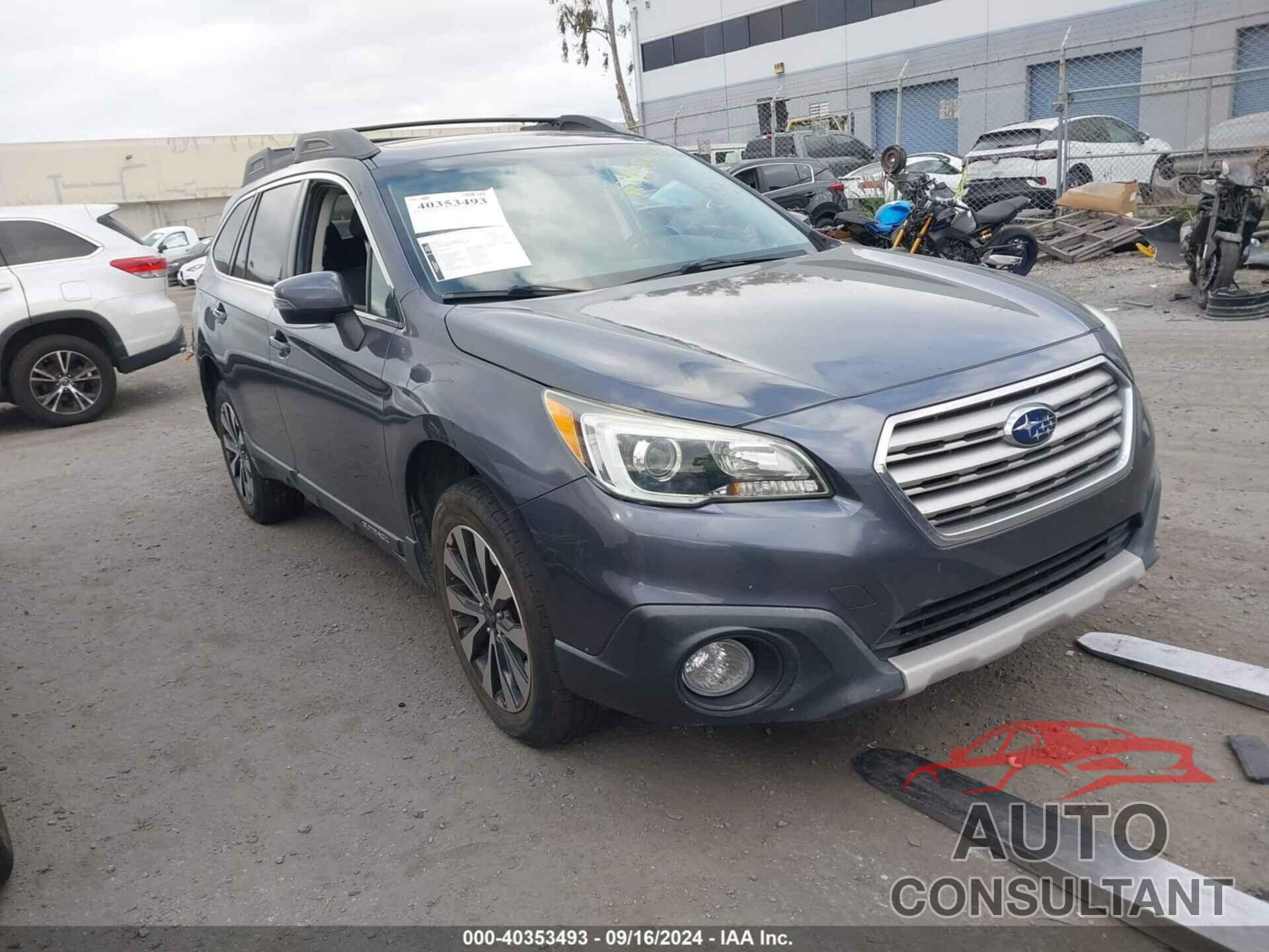 SUBARU OUTBACK 2016 - 4S4BSANC3G3321479