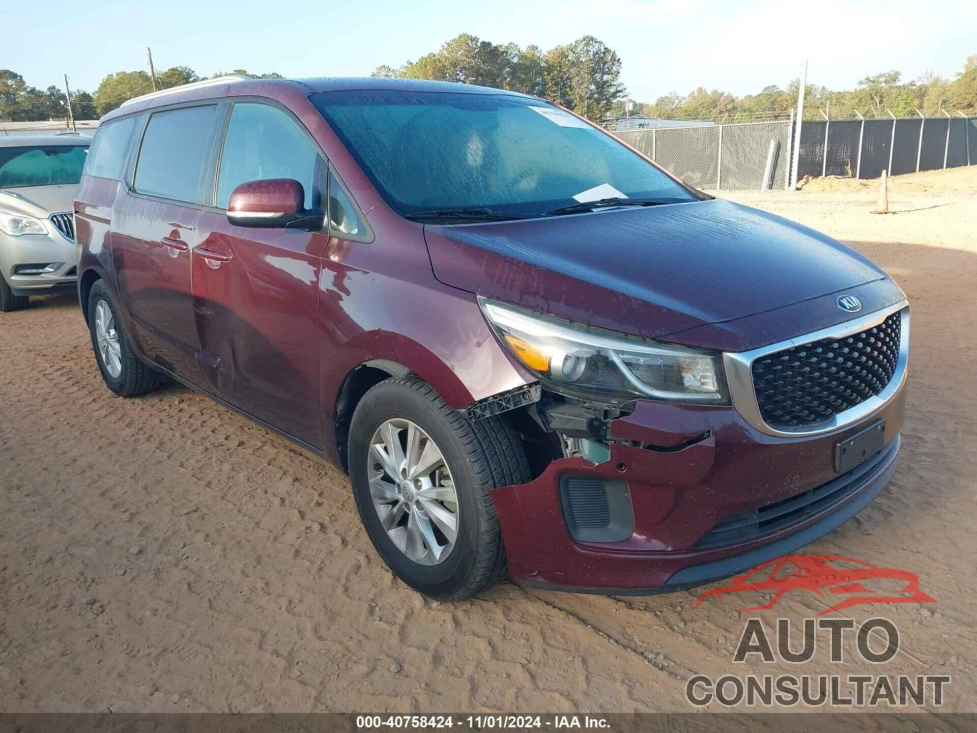 KIA SEDONA 2017 - KNDMB5C10H6319095