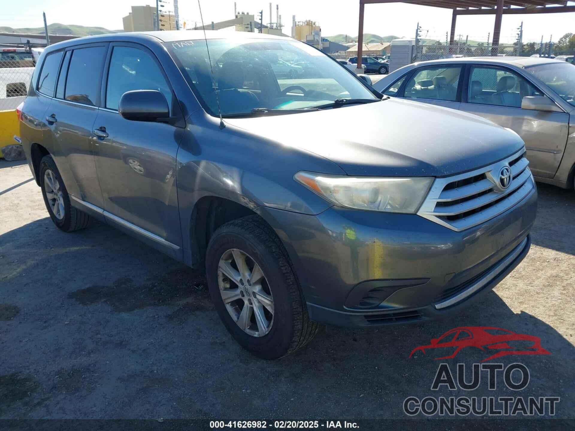 TOYOTA HIGHLANDER 2012 - 5TDZA3EH9CS018325