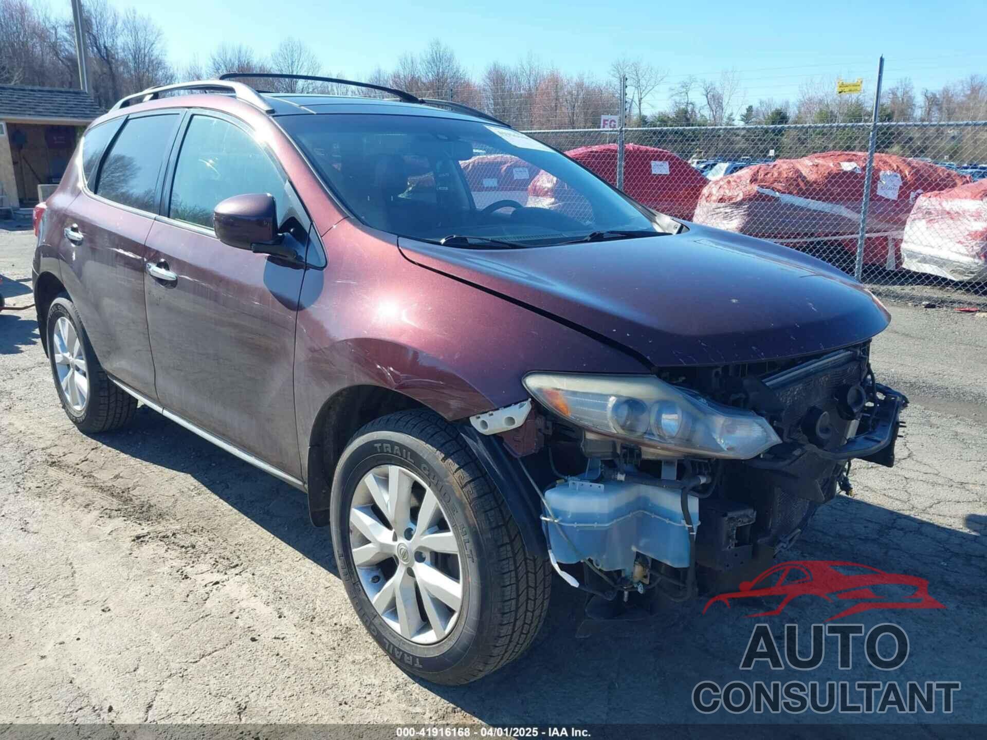 NISSAN MURANO 2013 - JN8AZ1MW4DW310576