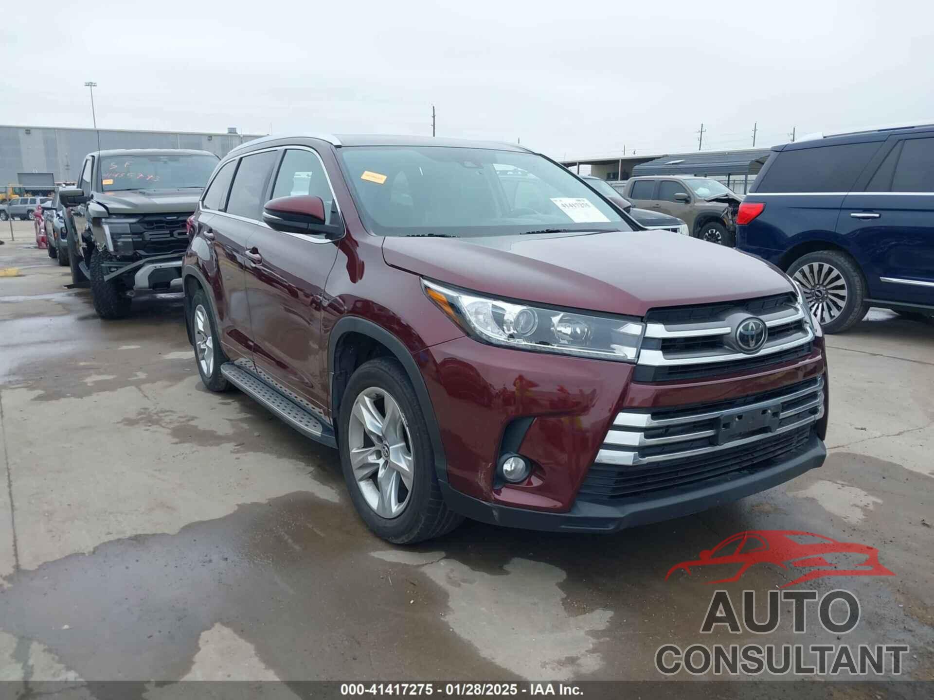 TOYOTA HIGHLANDER 2018 - 5TDYZRFH9JS277321