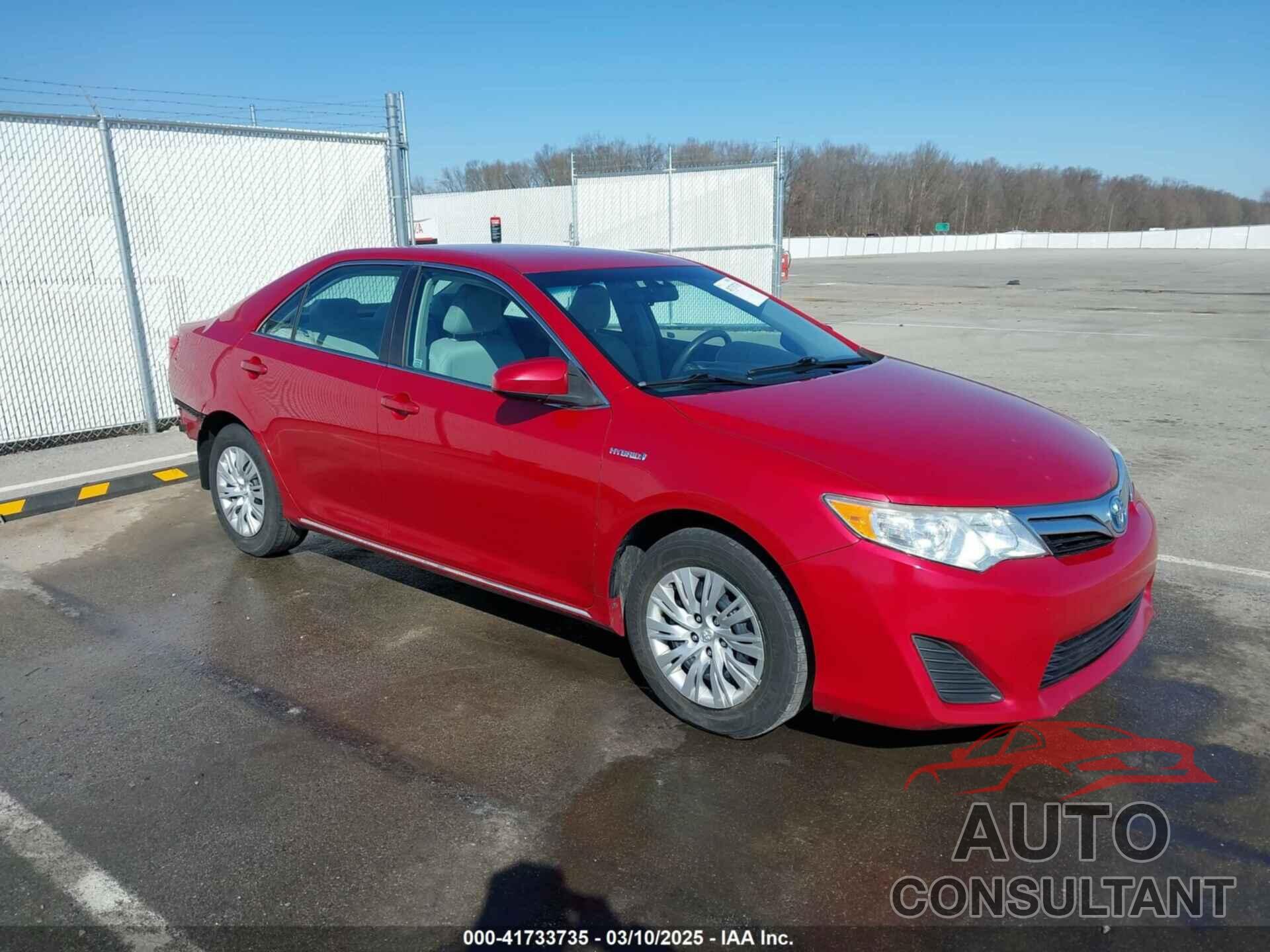 TOYOTA CAMRY HYBRID 2013 - 4T1BD1FK1DU077613