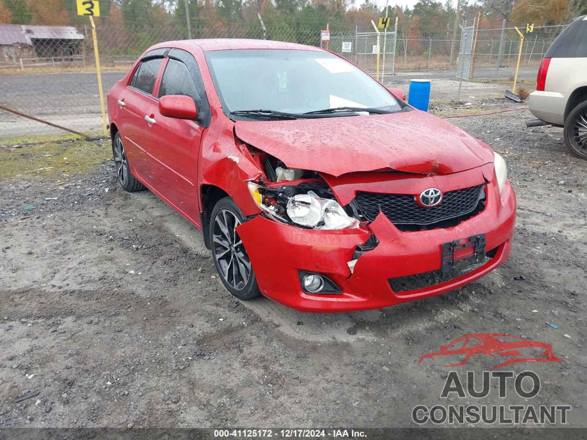 TOYOTA COROLLA 2009 - 2T1BU40E59C133808