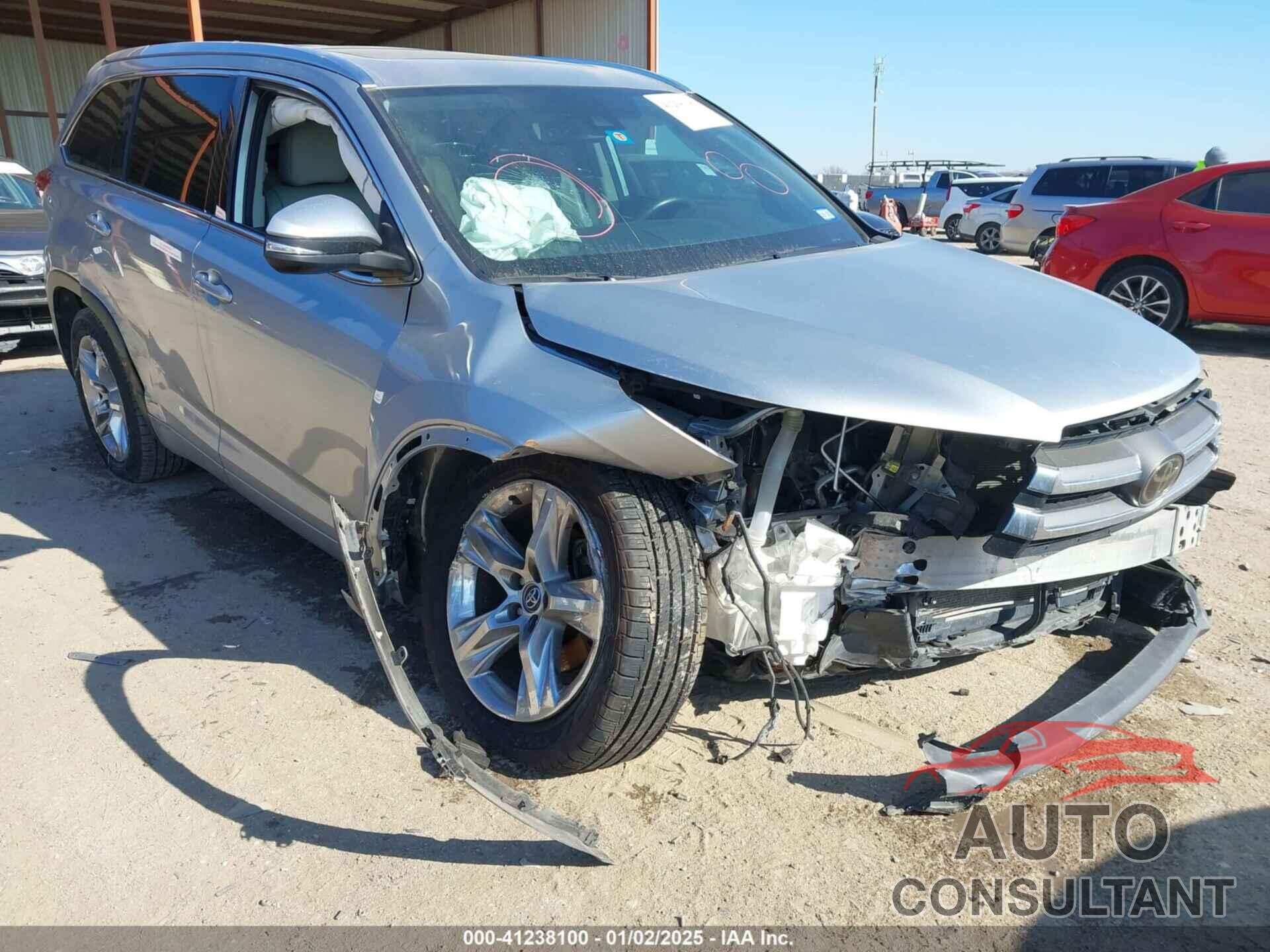 TOYOTA HIGHLANDER 2018 - 5TDYZRFH3JS255329
