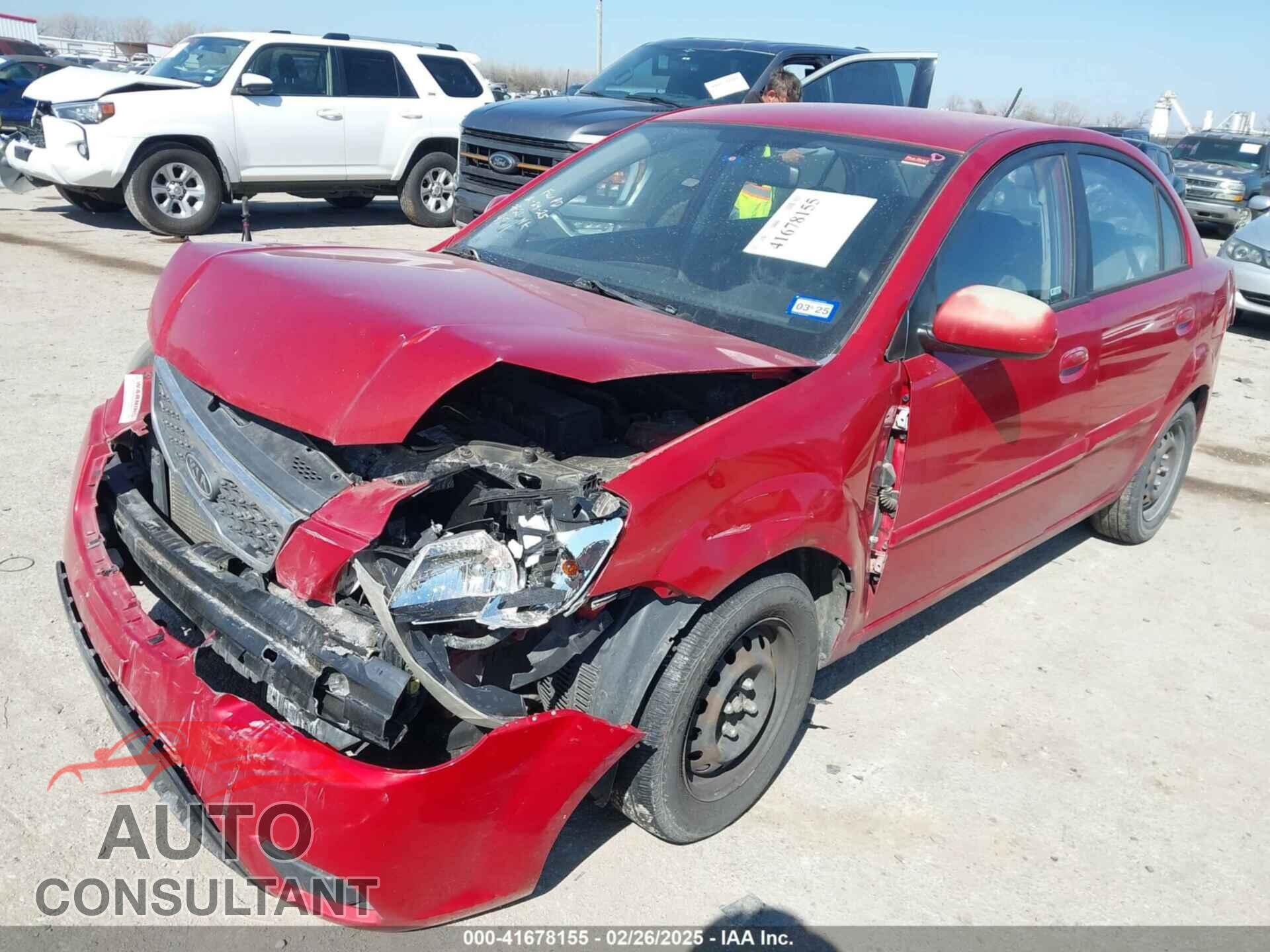 KIA RIO 2011 - KNADH4A34B6848891