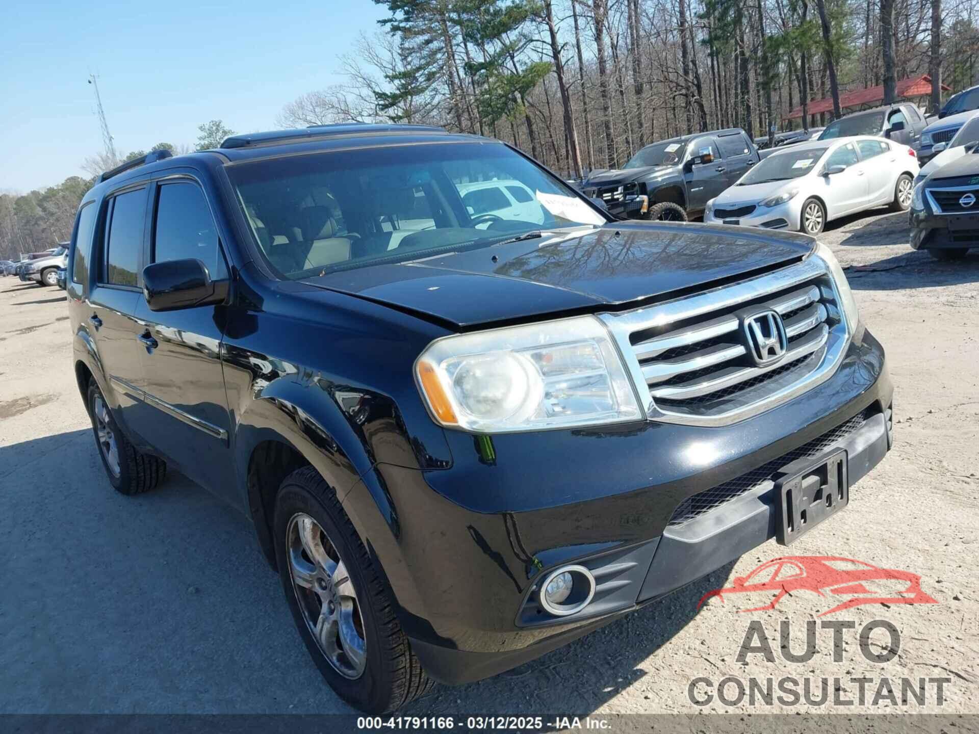 HONDA PILOT 2012 - 5FNYF3H56CB037143