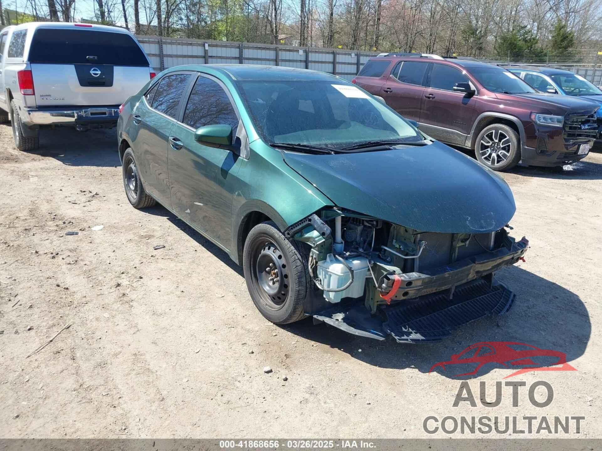 TOYOTA COROLLA 2014 - 5YFBURHE3EP077461