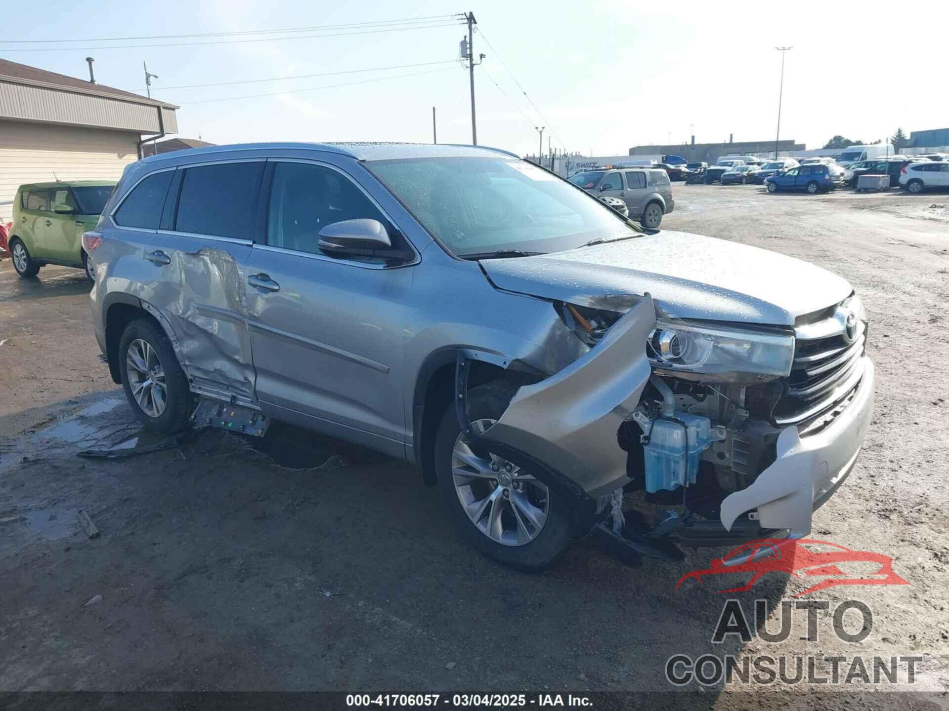 TOYOTA HIGHLANDER 2015 - 5TDJKRFH8FS170564