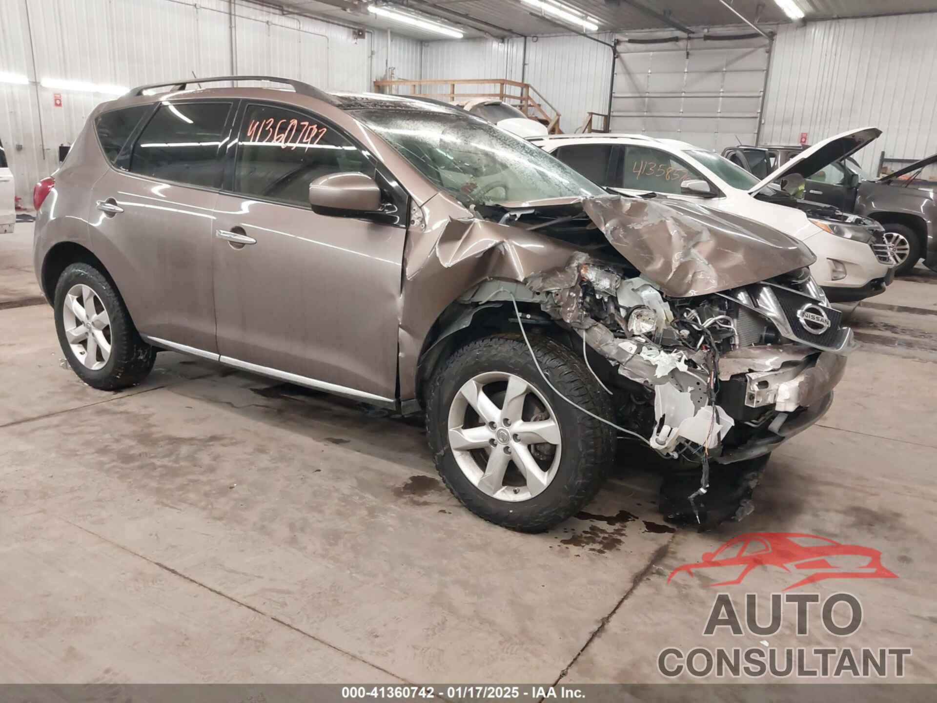 NISSAN MURANO 2010 - JN8AZ1MW0AW111990