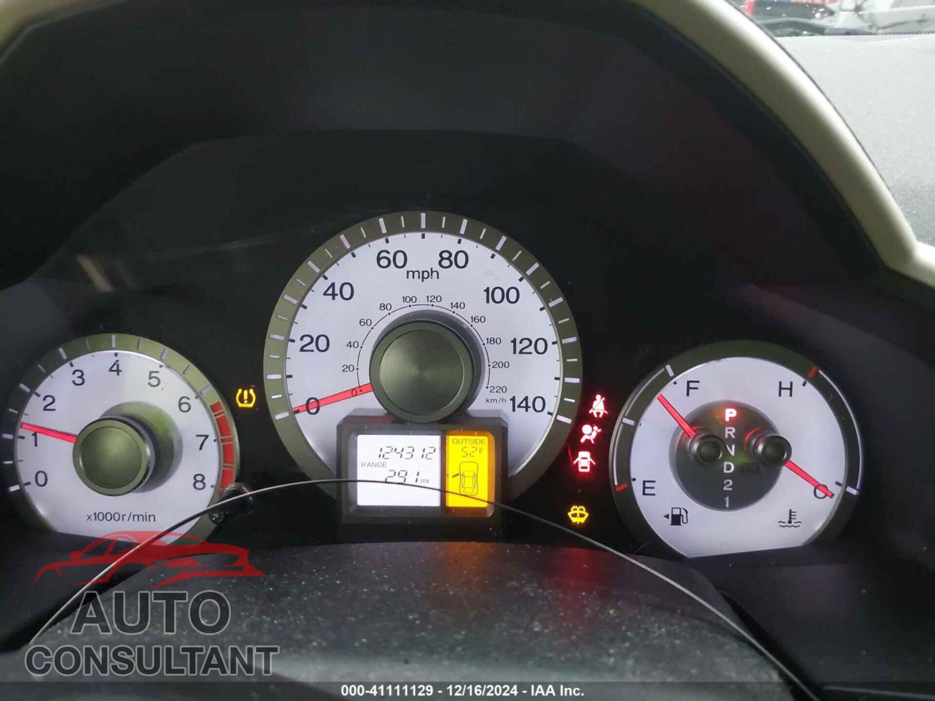 HONDA PILOT 2011 - 5FNYF4H5XBB072868