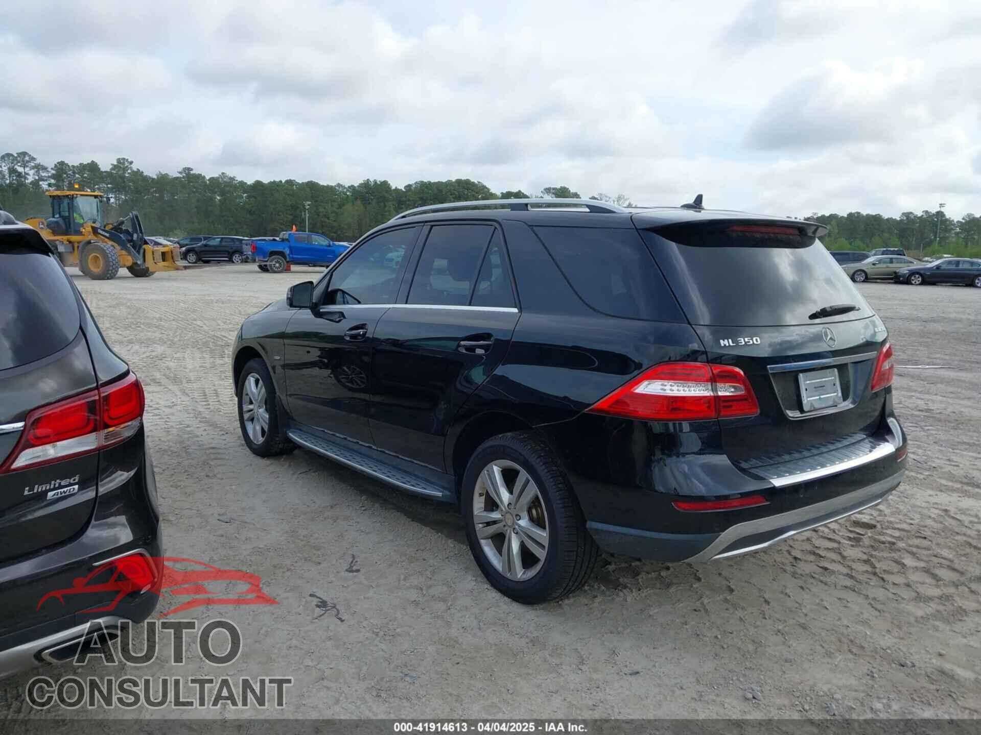 MERCEDES-BENZ ML 350 BLUETEC 2012 - 4JGDA2EB3CA007796