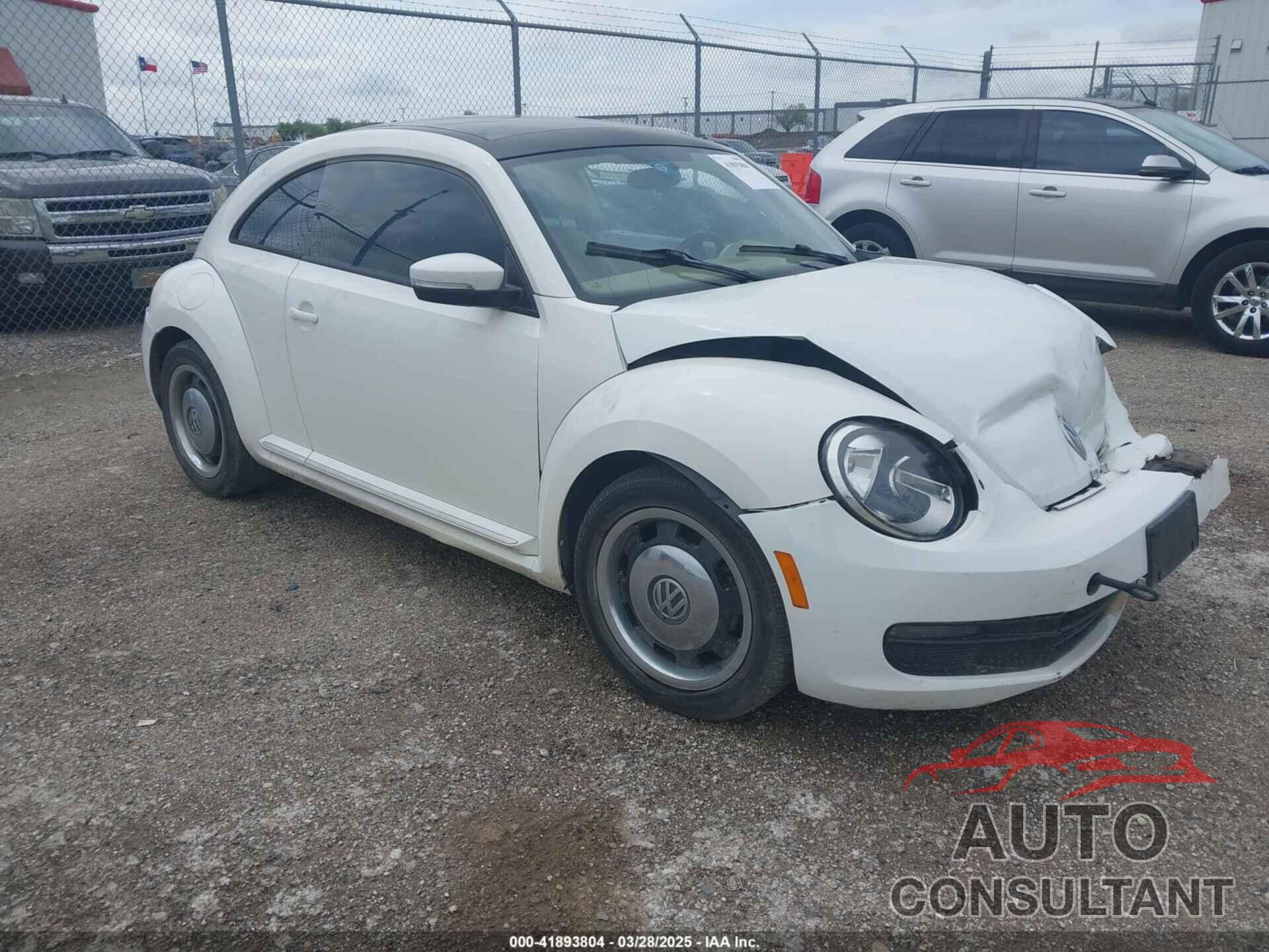 VOLKSWAGEN BEETLE 2013 - 3VWJX7ATXDM610778