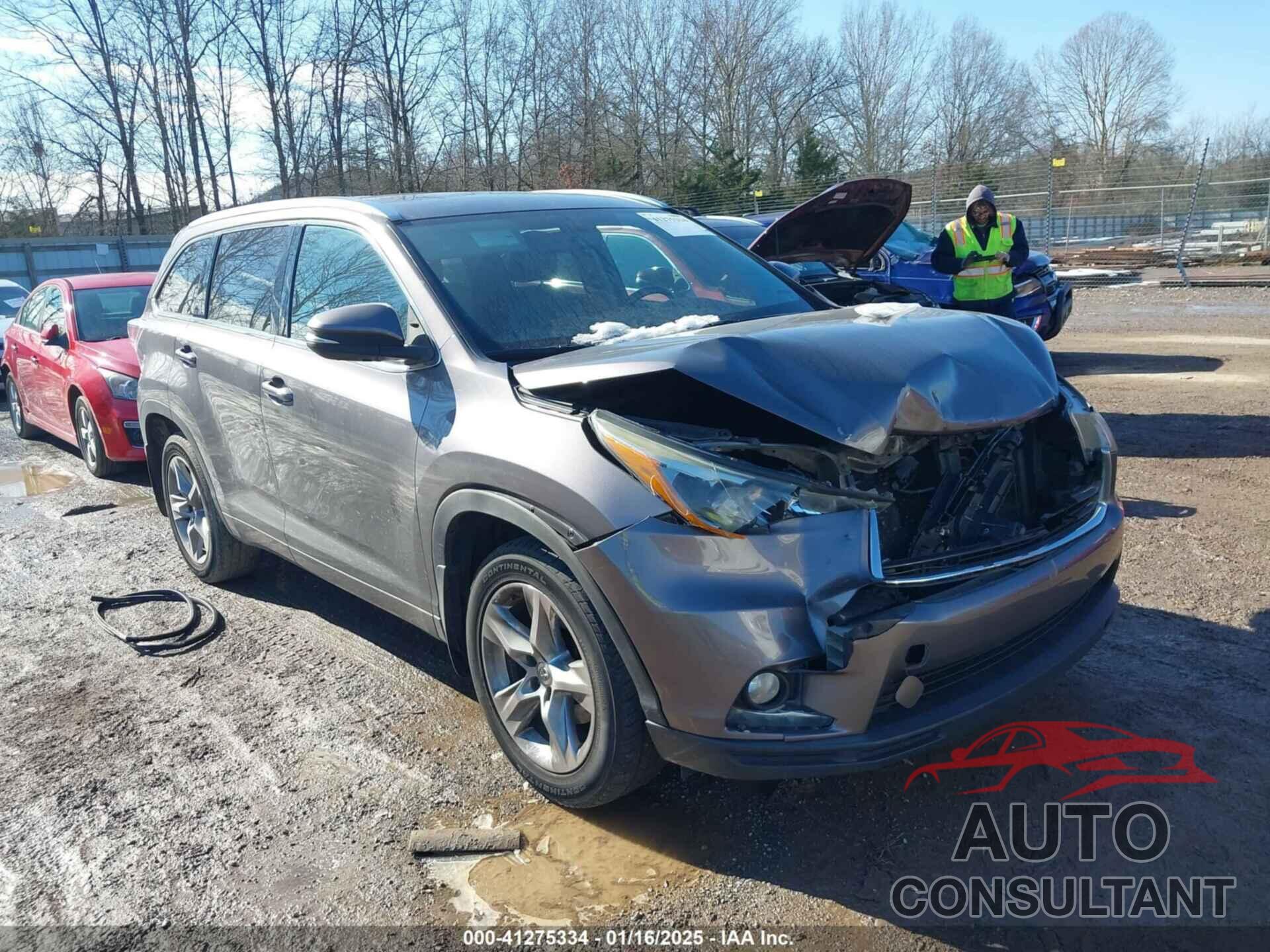 TOYOTA HIGHLANDER 2015 - 5TDDKRFH5FS201833