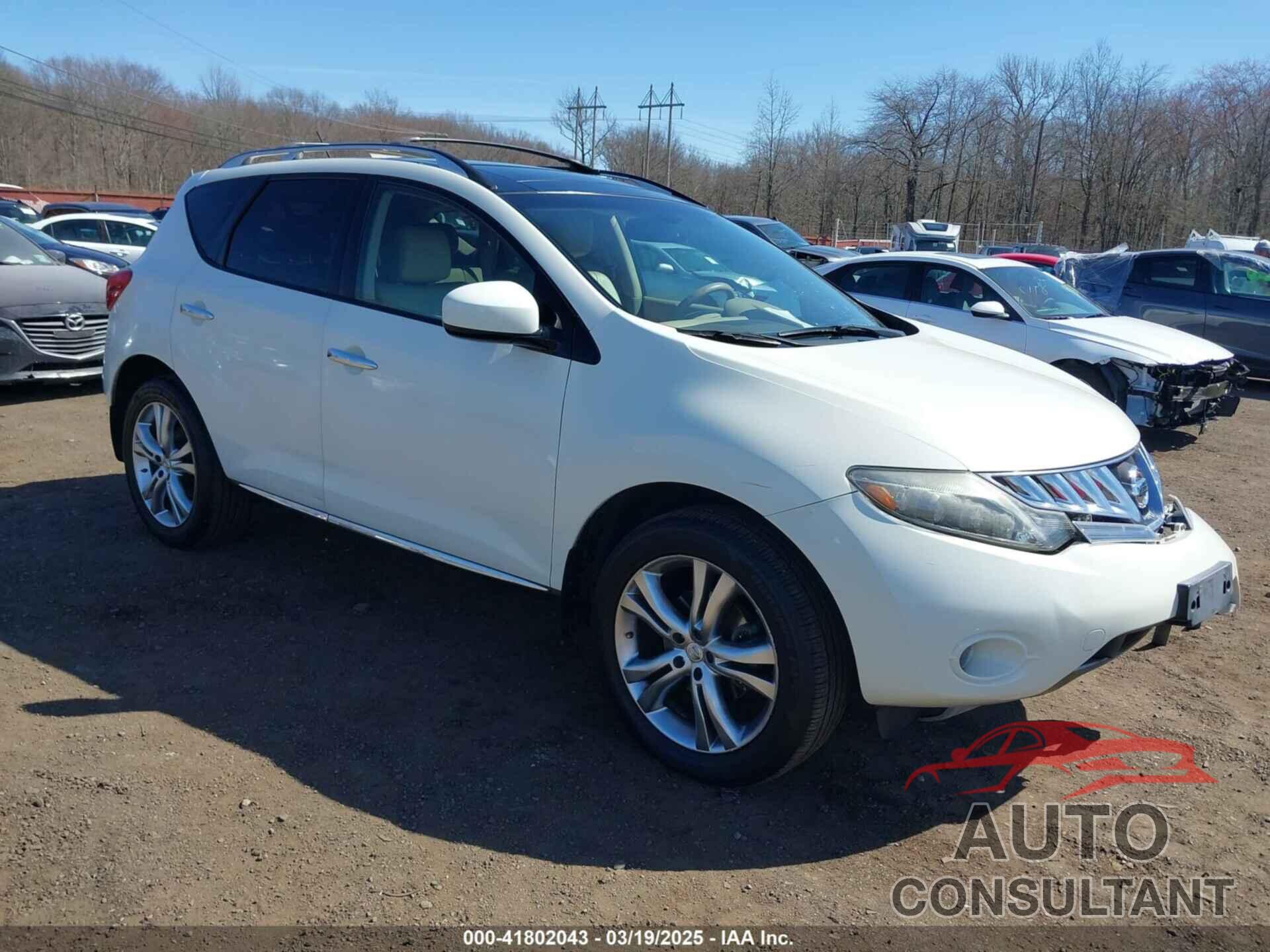 NISSAN MURANO 2009 - JN8AZ18W19W113804