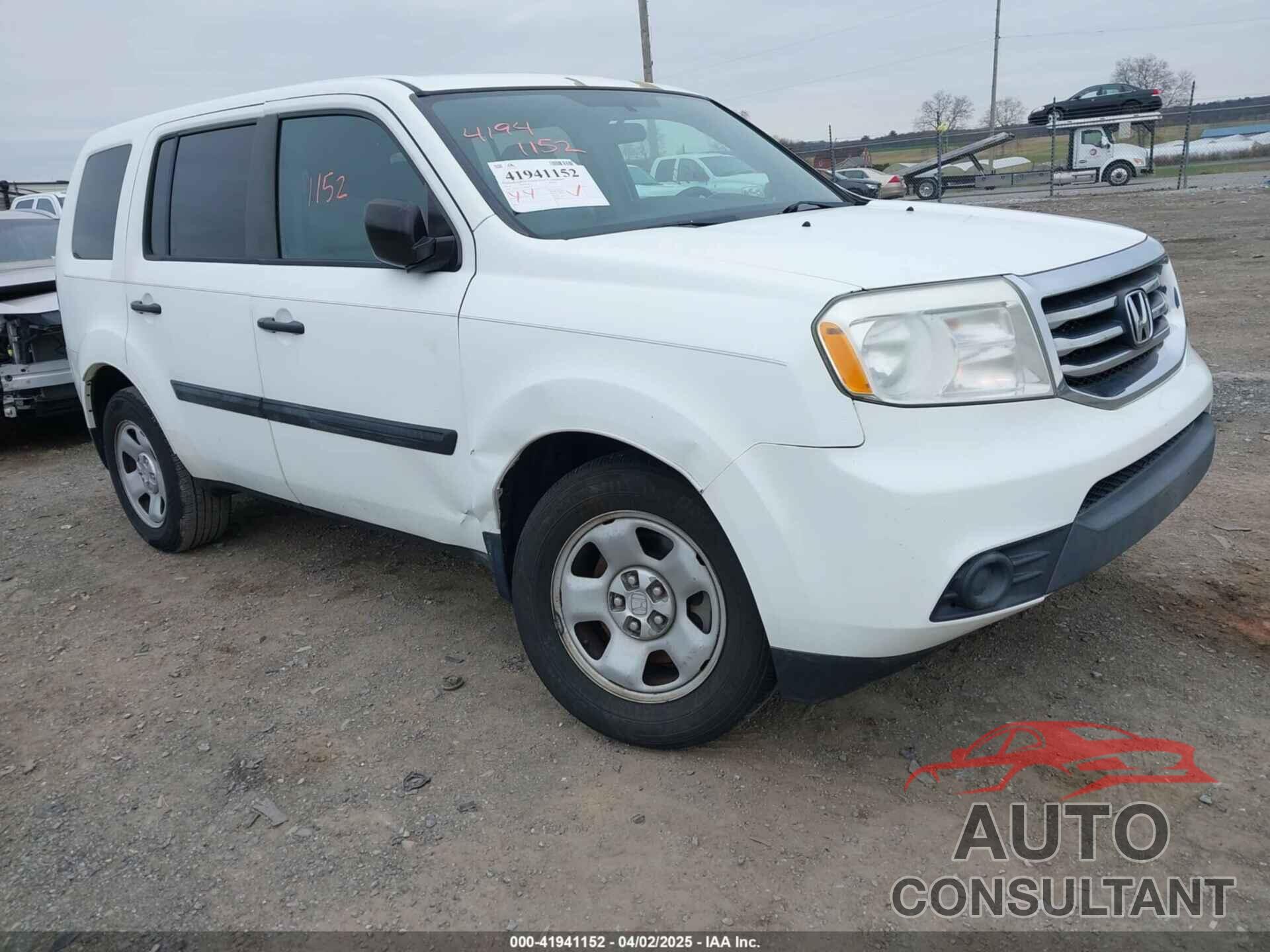 HONDA PILOT 2014 - 5FNYF3H21EB004222