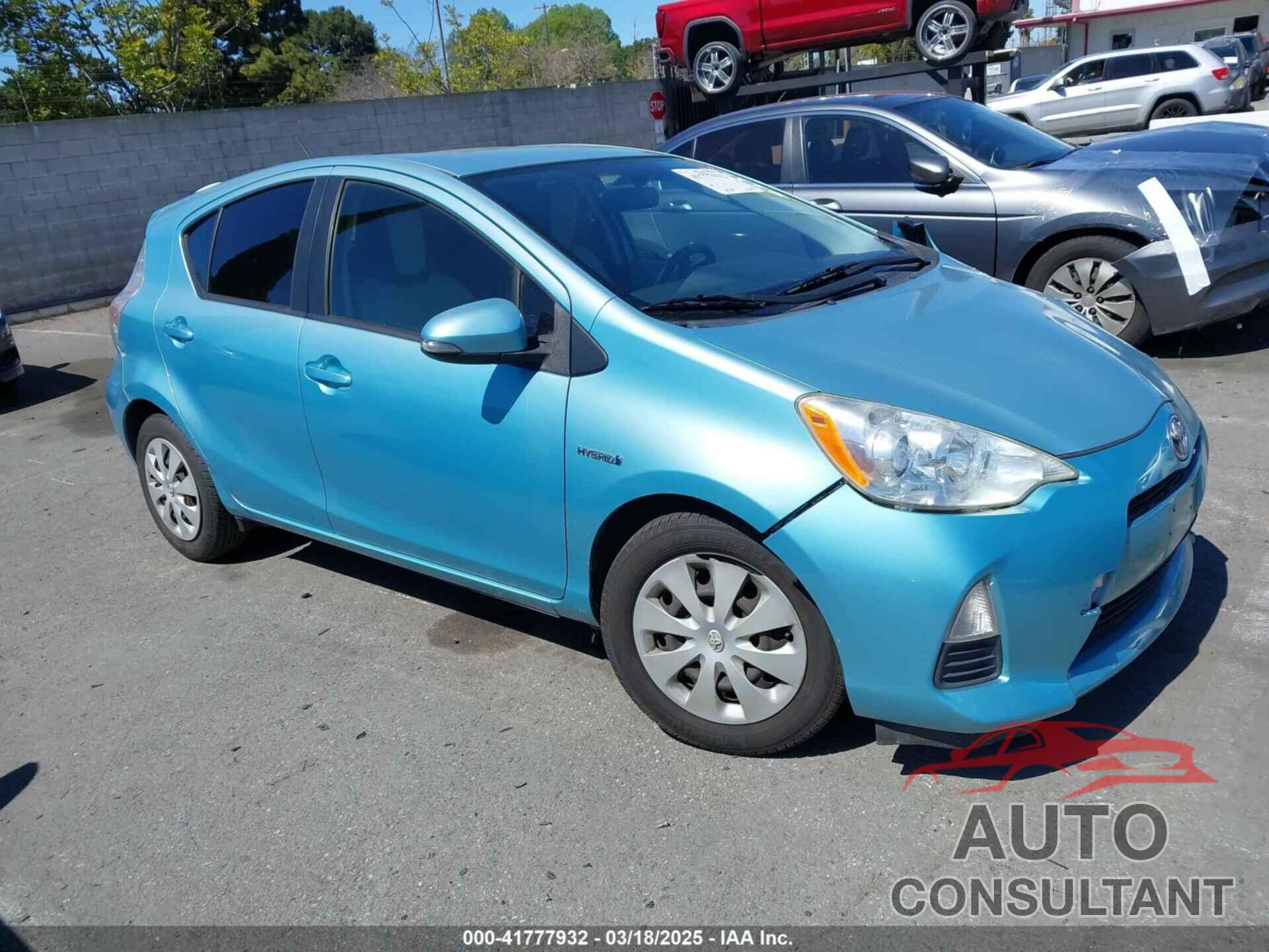 TOYOTA PRIUS C 2012 - JTDKDTB32C1016141