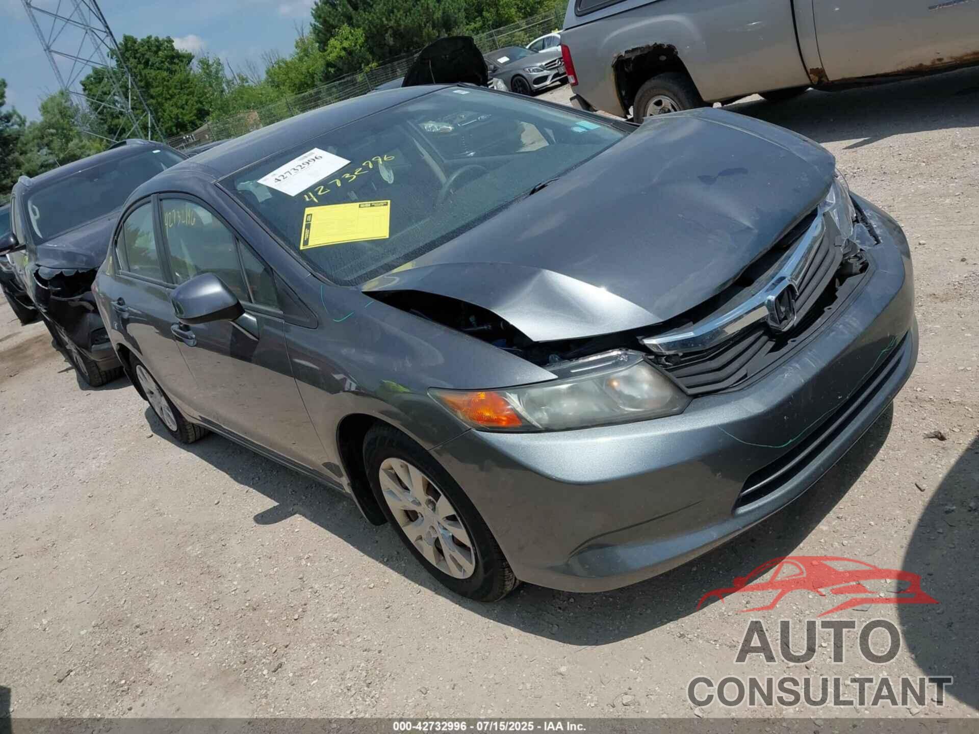 HONDA CIVIC 2012 - 2HGFB2F50CH317829