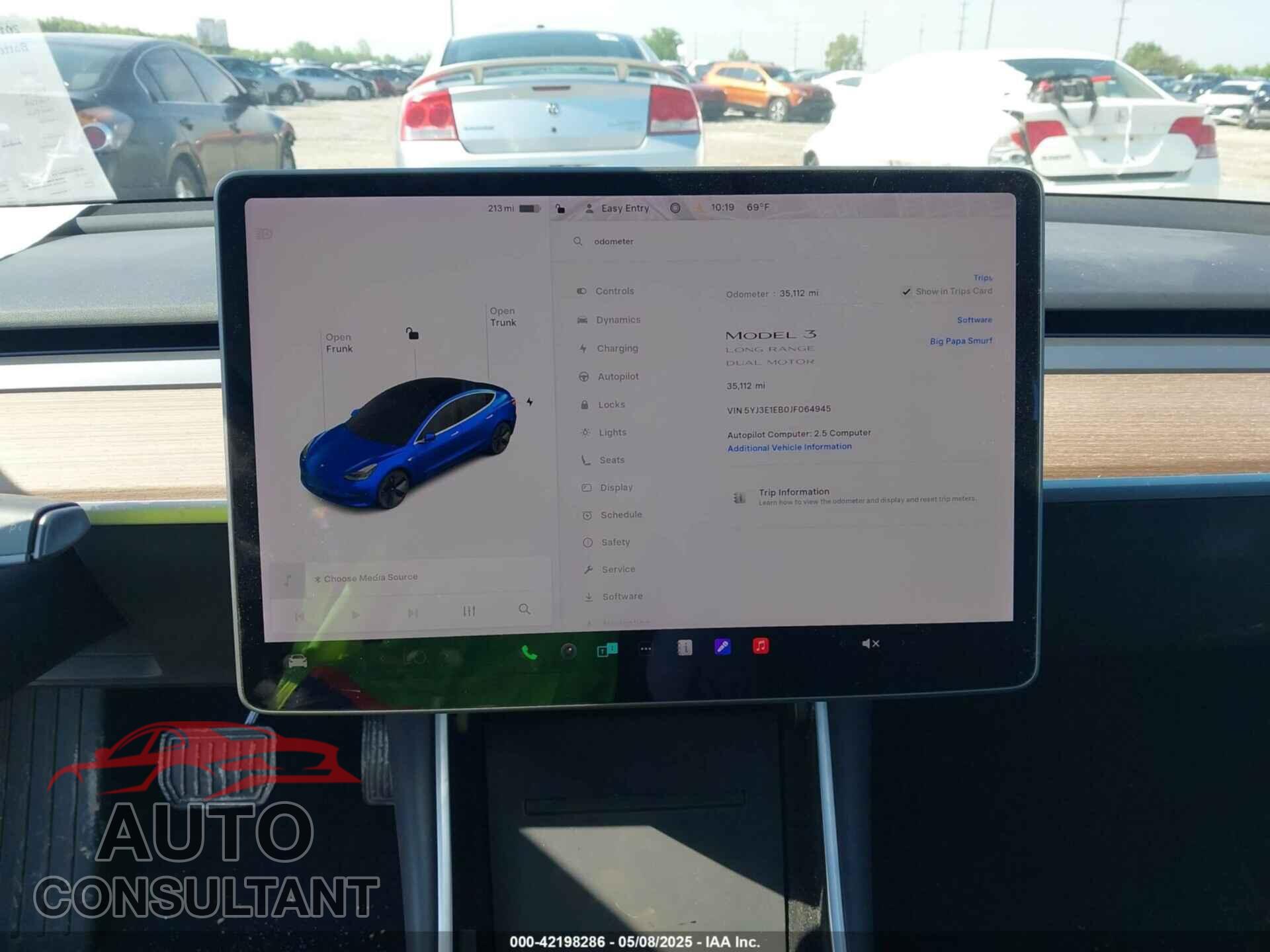 TESLA MODEL 3 2018 - 5YJ3E1EB0JF064945