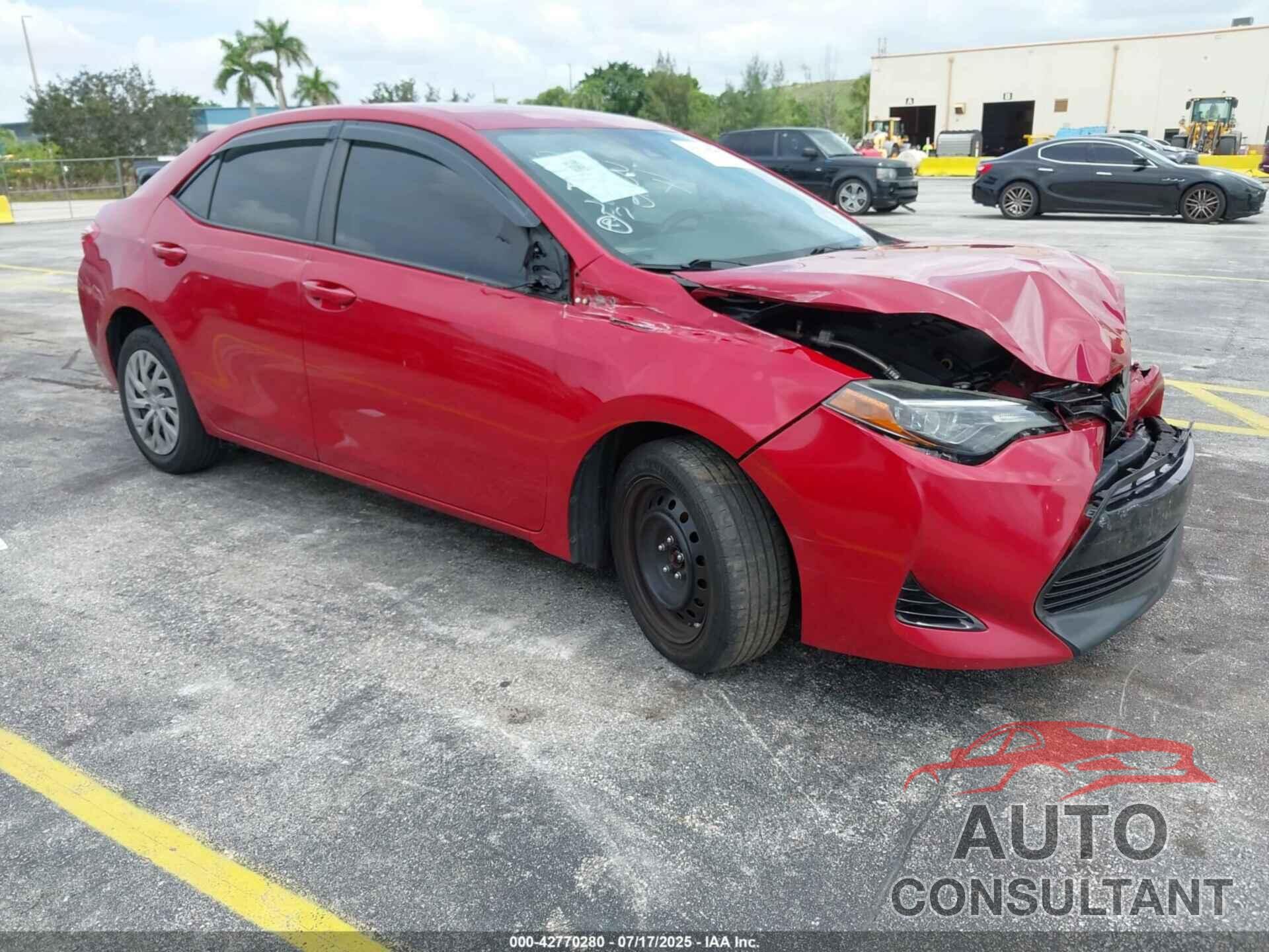 TOYOTA COROLLA 2018 - 2T1BURHE4JC122837