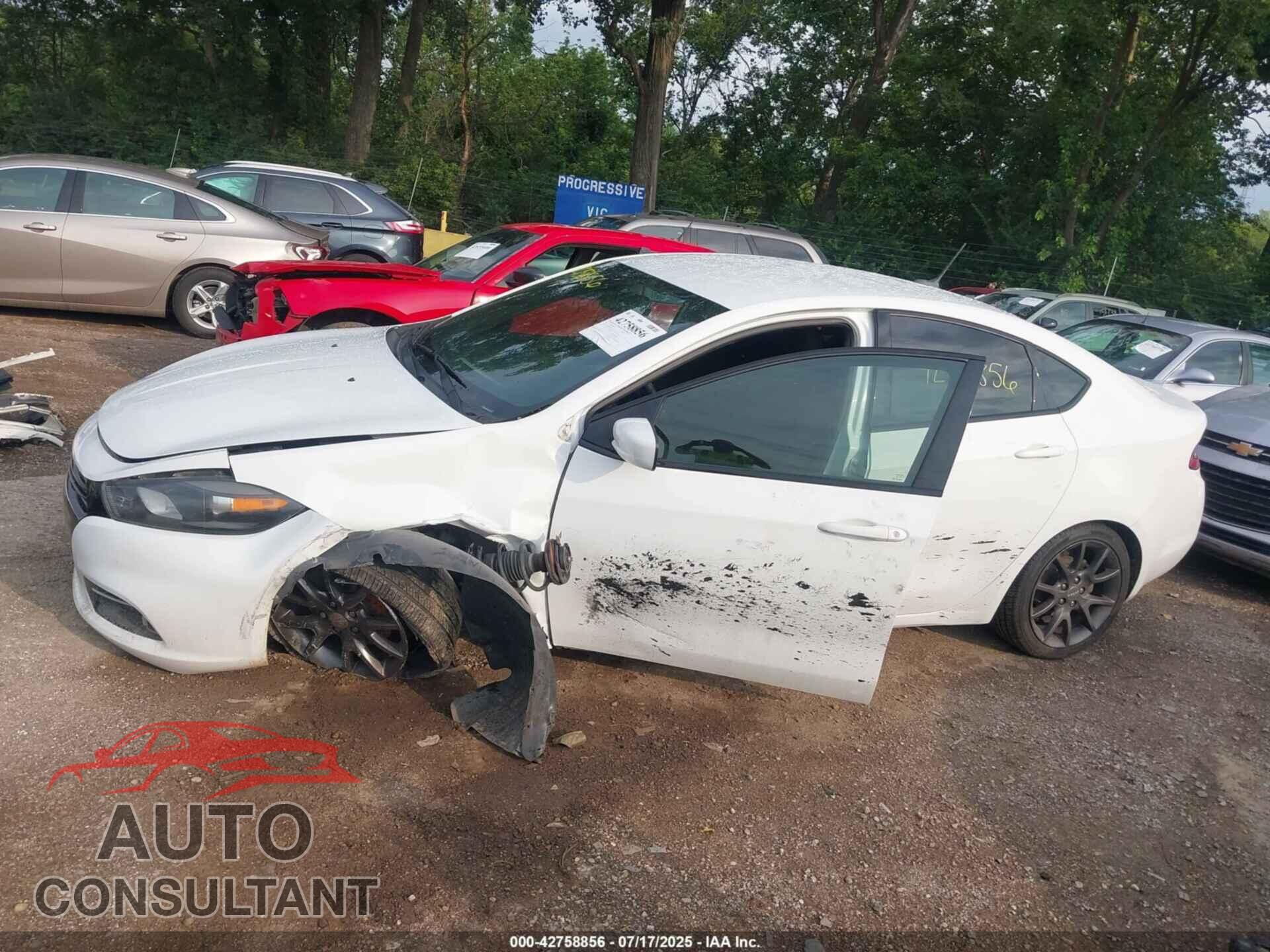 DODGE DART 2015 - 1C3CDFBB4FD391212