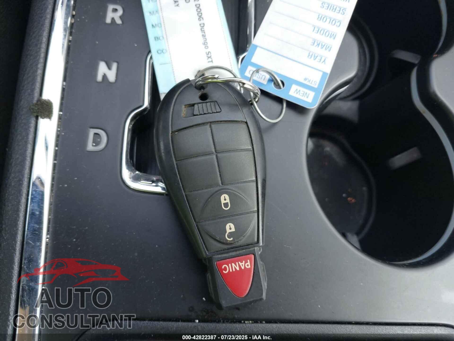 DODGE DURANGO 2012 - 1C4RDJAG1CC207237